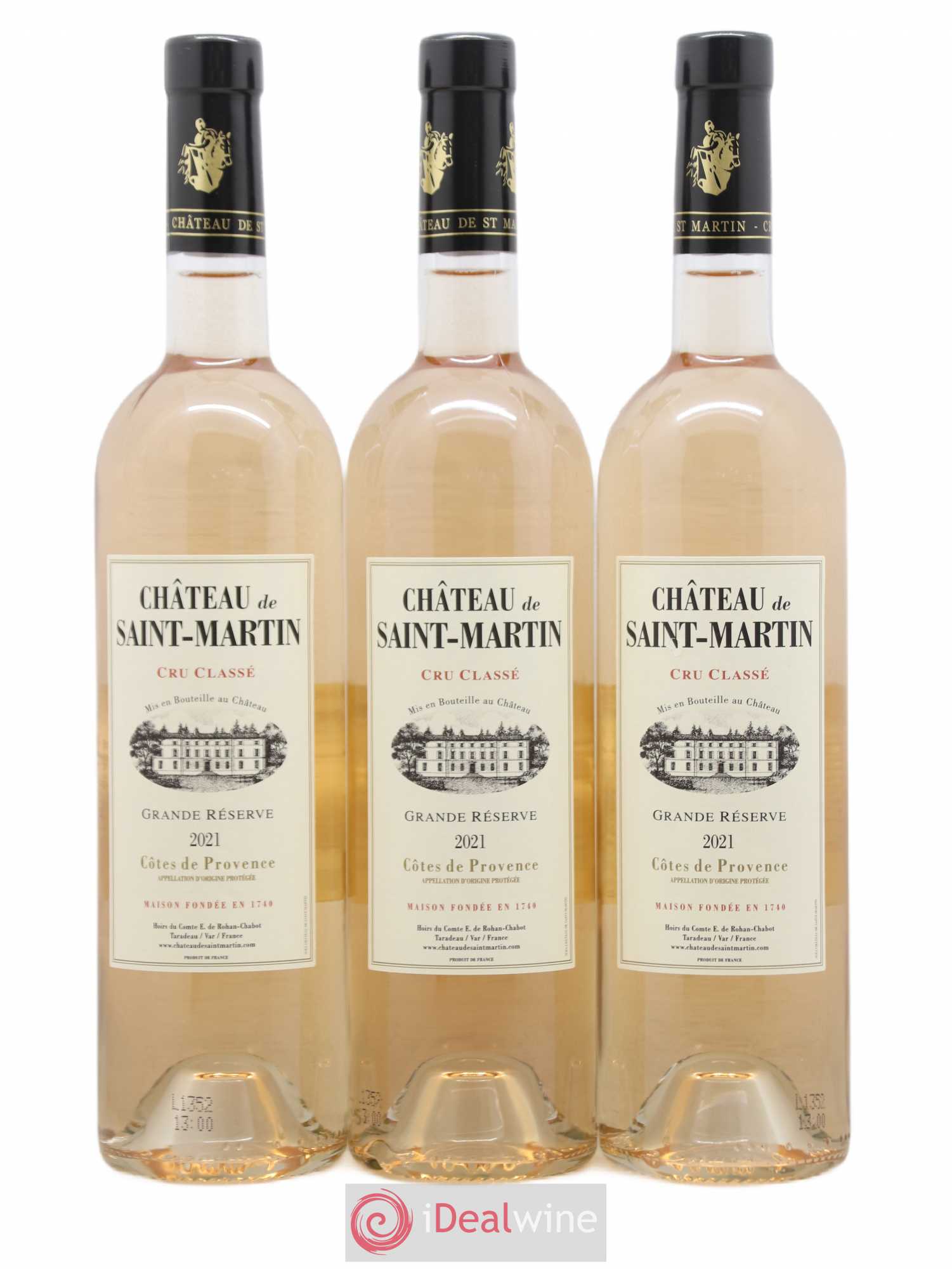Côtes de Provence Château Saint Martin Grande Reserve (sans prix de réserve) 2021 - Posten von 6 Flaschen - 1