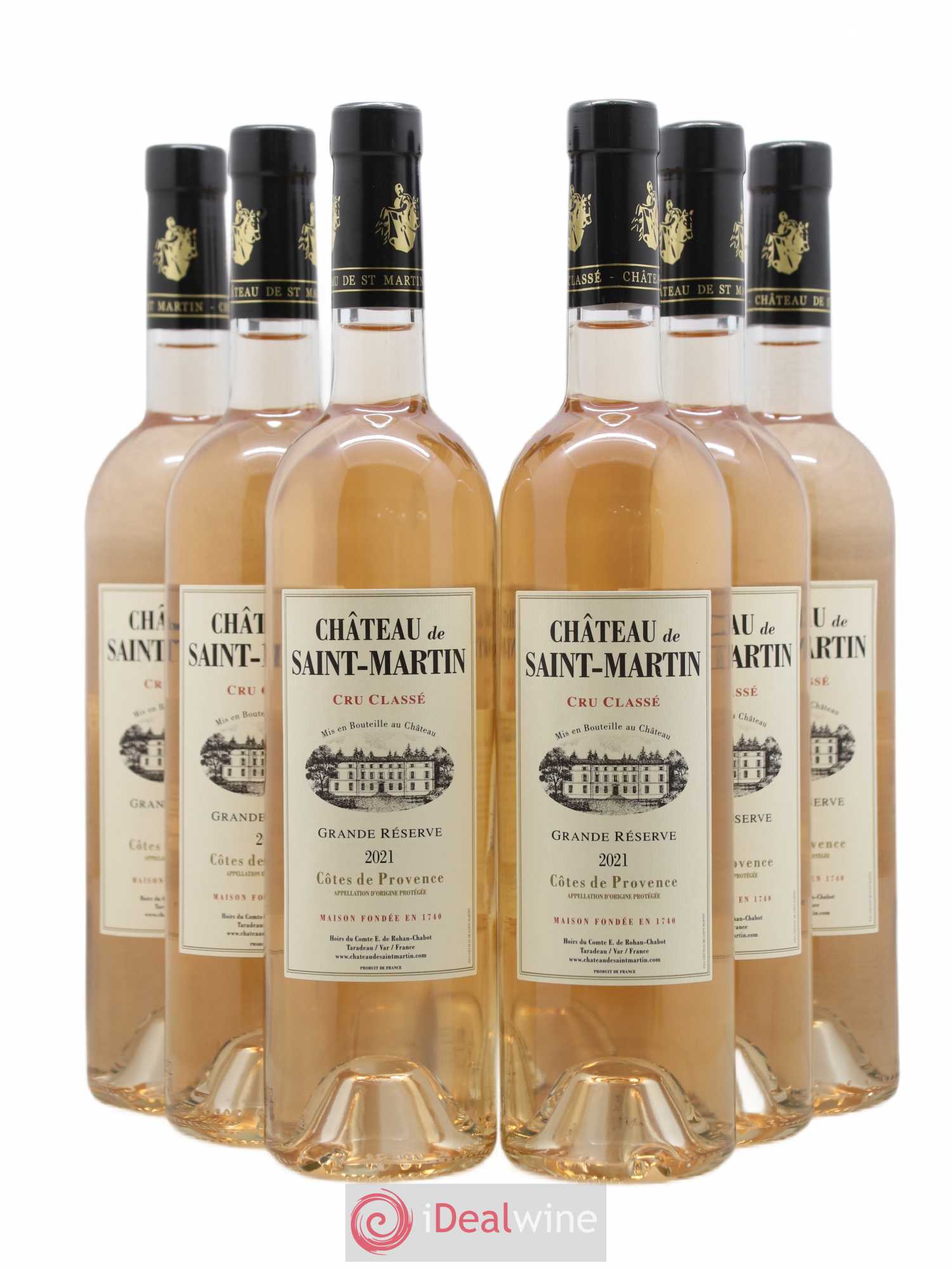Côtes de Provence Château Saint Martin Grande Reserve (sans prix de réserve) 2021 - Posten von 6 Flaschen - 0