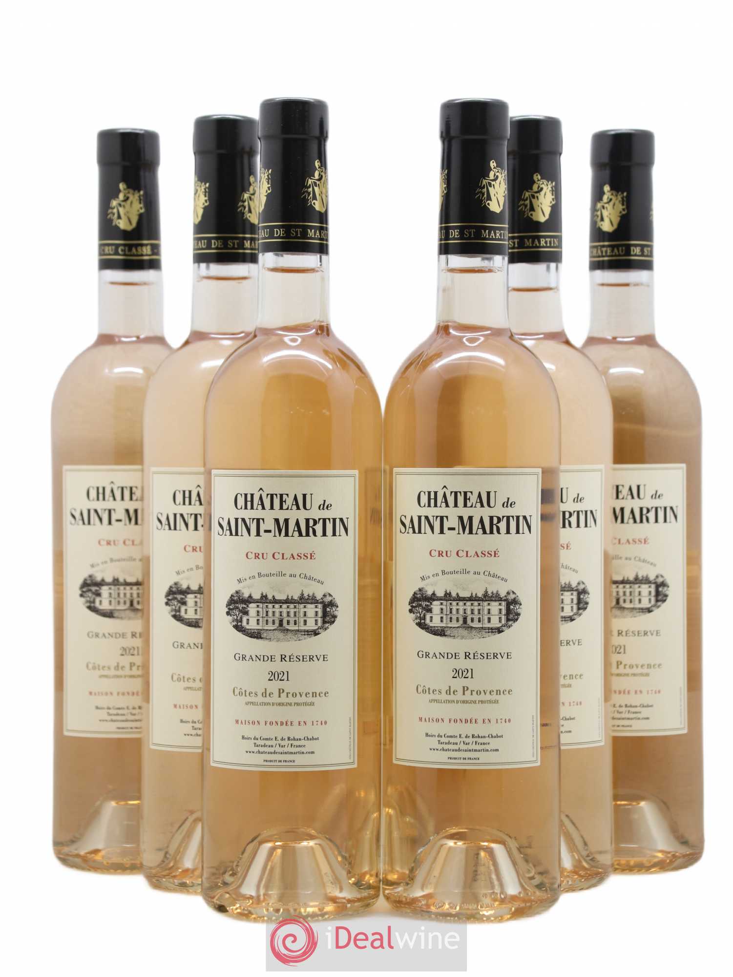 Côtes de Provence Château Saint Martin Grande Reserve (sans prix de réserve) 2021 - Posten von 6 Flaschen - 0