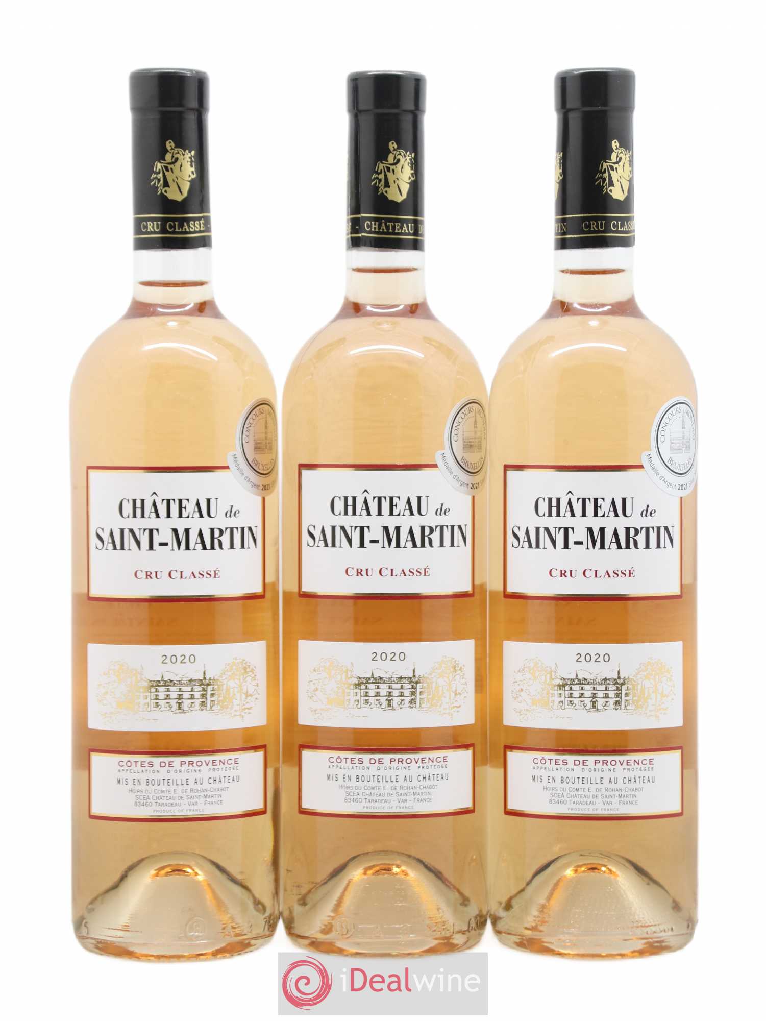 Côtes de Provence Château Saint Martin Coq Rosé (sans prix de réserve) 2020 - Posten von 6 Flaschen - 1