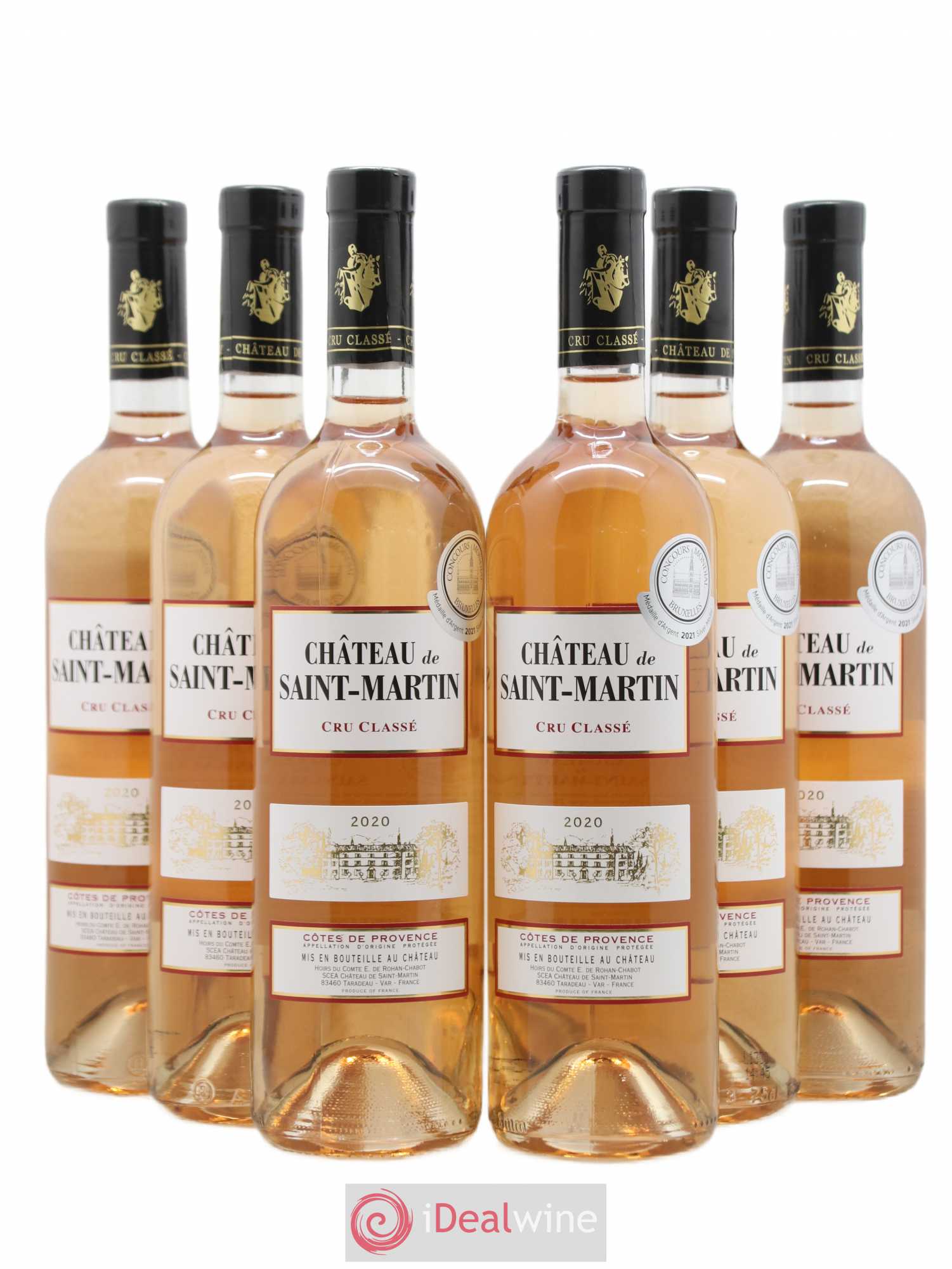 Côtes de Provence Château Saint Martin Coq Rosé (sans prix de réserve) 2020 - Posten von 6 Flaschen - 0
