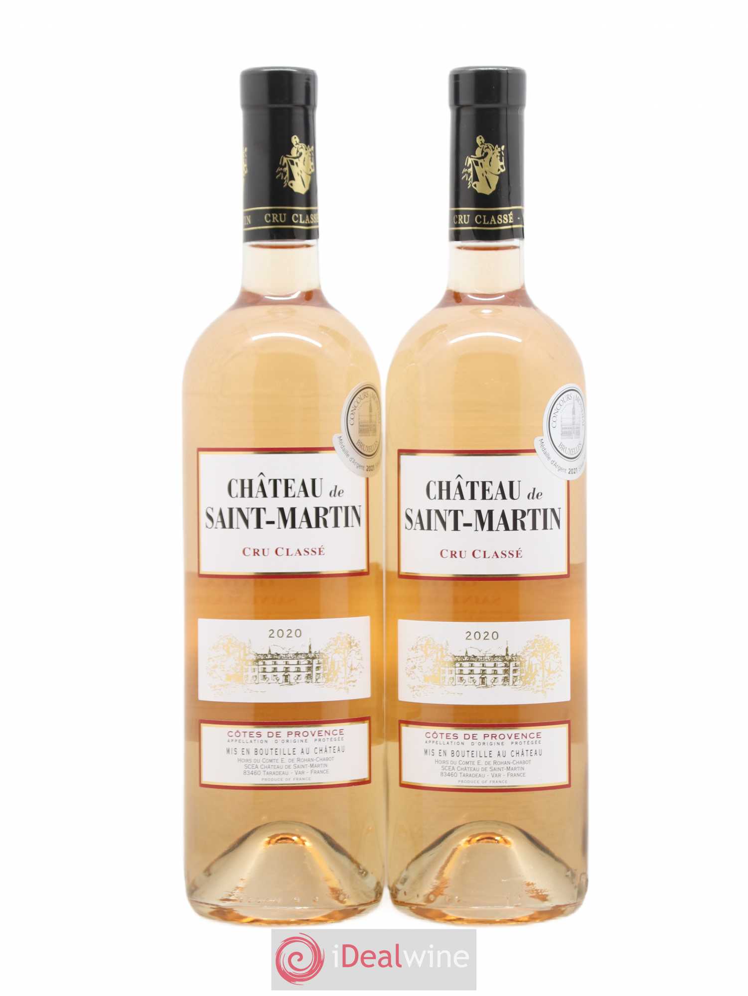 Côtes de Provence Château Saint Martin Coq Rosé (sans prix de réserve) 2020 - Posten von 2 Flaschen - 0