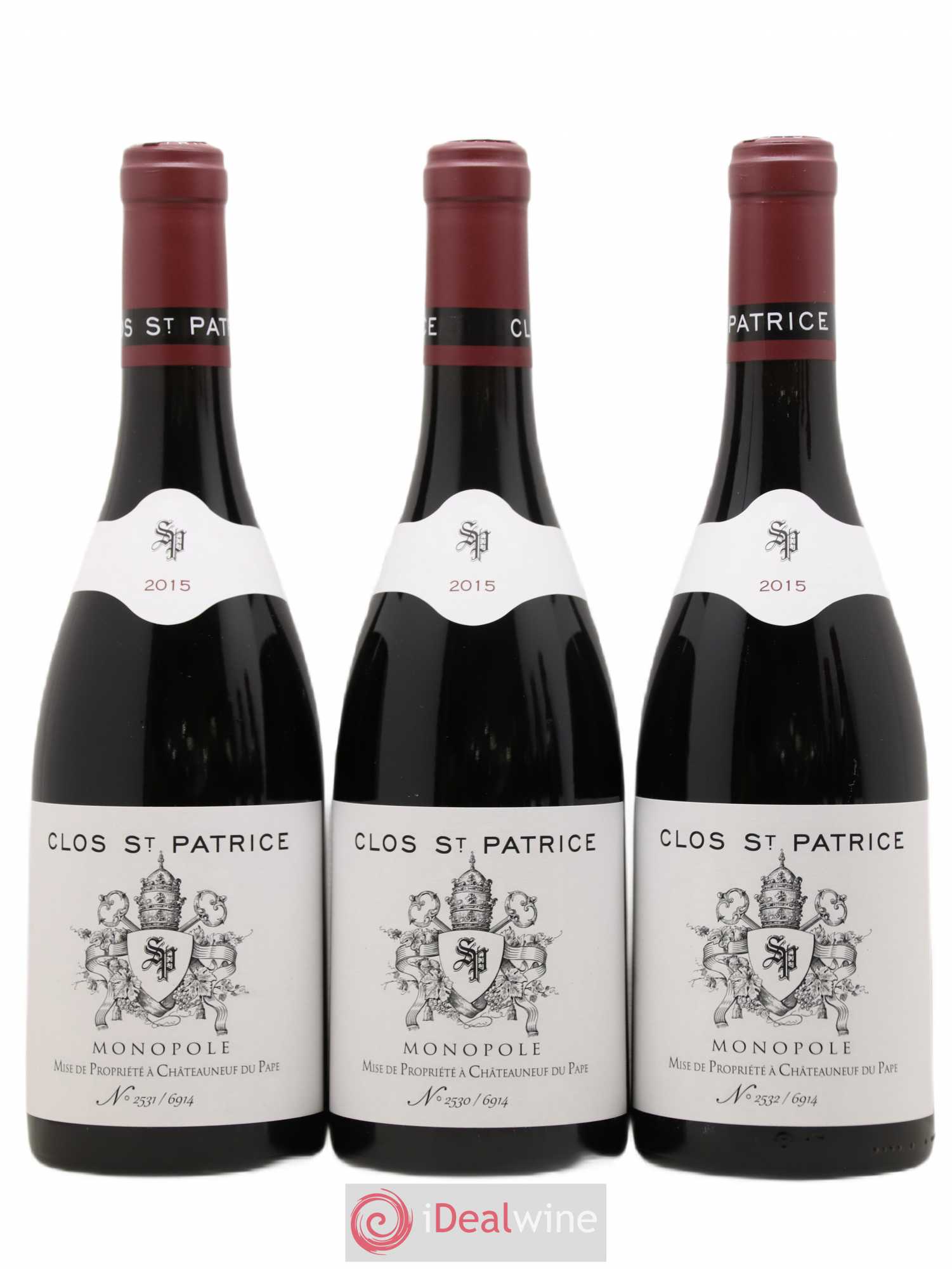 Châteauneuf-du-Pape Clos Saint Patrice (sans prix de réserve) 2015 - Posten von 6 Flaschen - 1