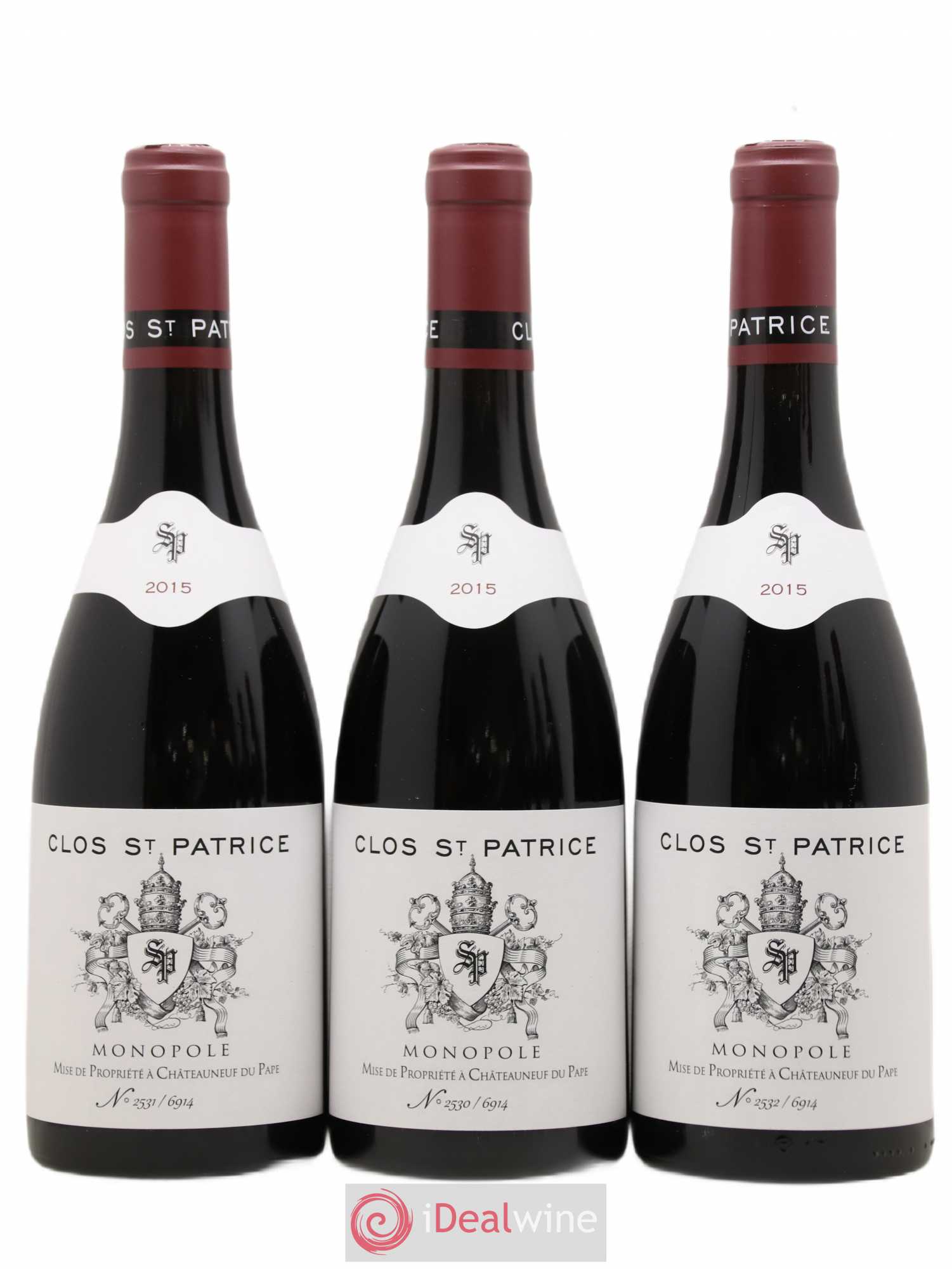 Châteauneuf-du-Pape Clos Saint Patrice (sans prix de réserve) 2015 - Posten von 6 Flaschen - 2