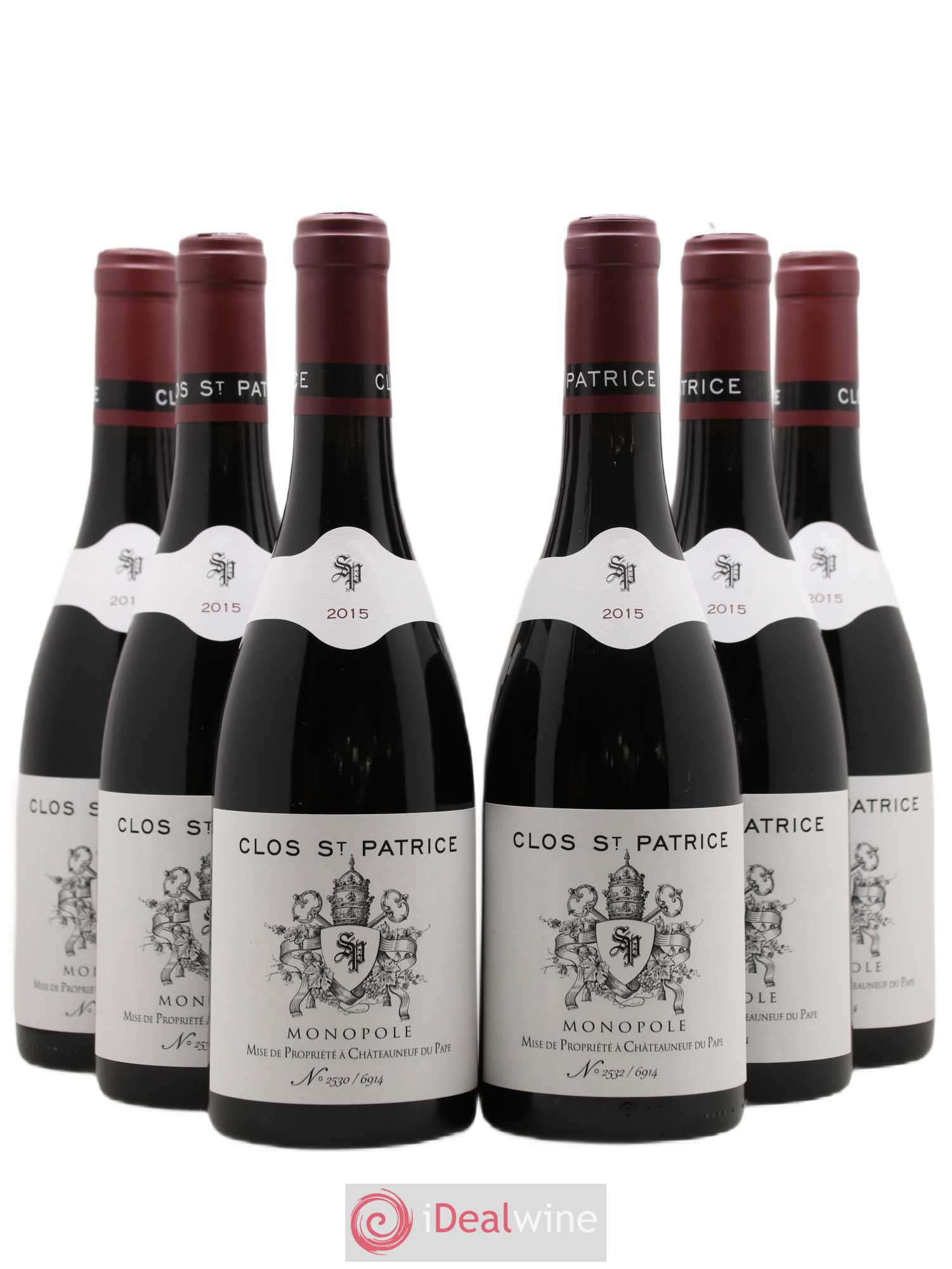 Châteauneuf-du-Pape Clos Saint Patrice (sans prix de réserve) 2015 - Posten von 6 Flaschen - 0