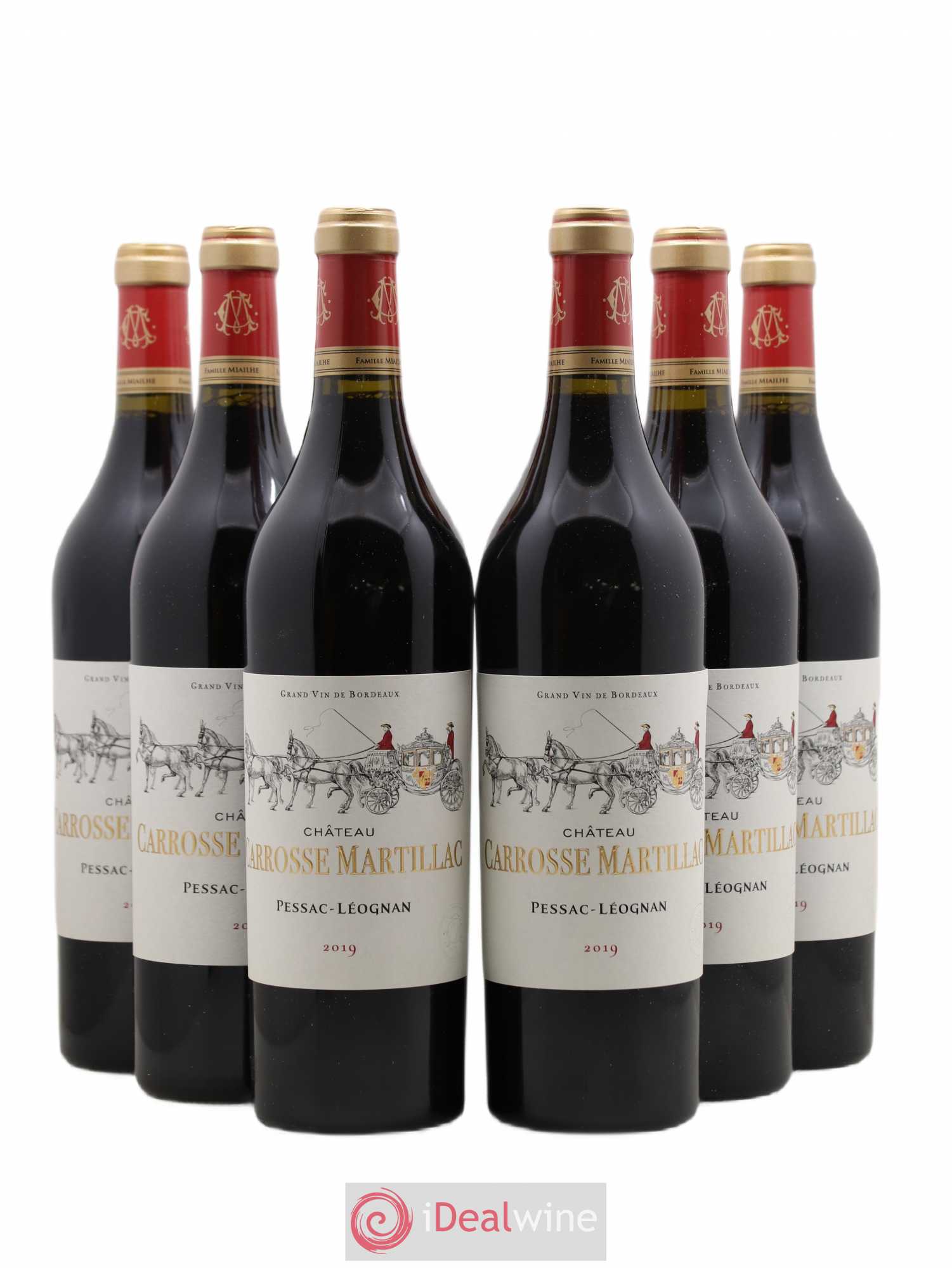Pessac-Léognan Château Carosse Martillac (sans prix de réserve) 2019 - Posten von 6 Flaschen - 0