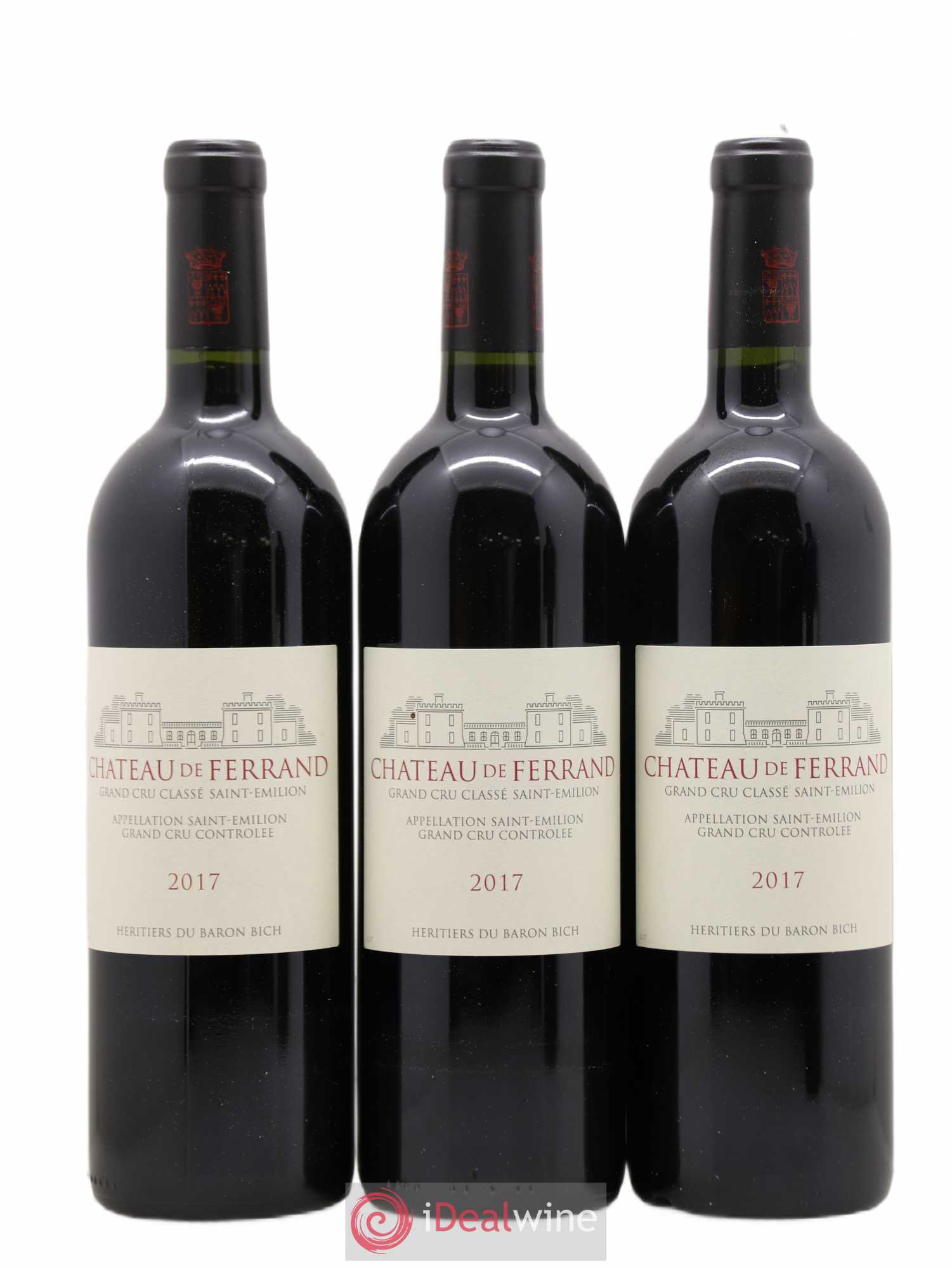 Château de Ferrand Grand Cru Classé (sans prix de réserve) 2017 - Lot de 12 bouteilles - 1