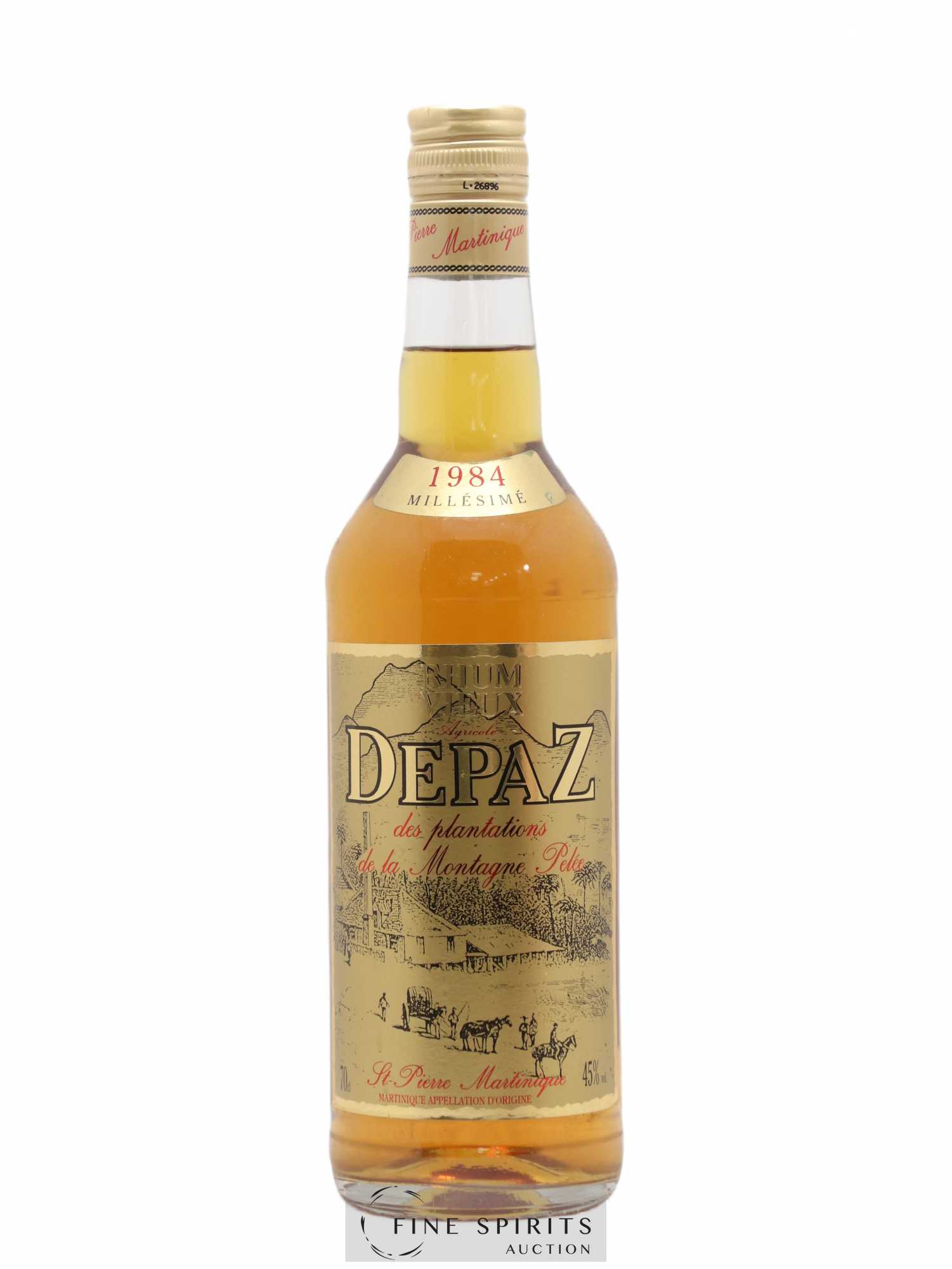 Depaz 1984 Of. Plantations de la Montagne Pelée - Lot de 1 bouteille - 0
