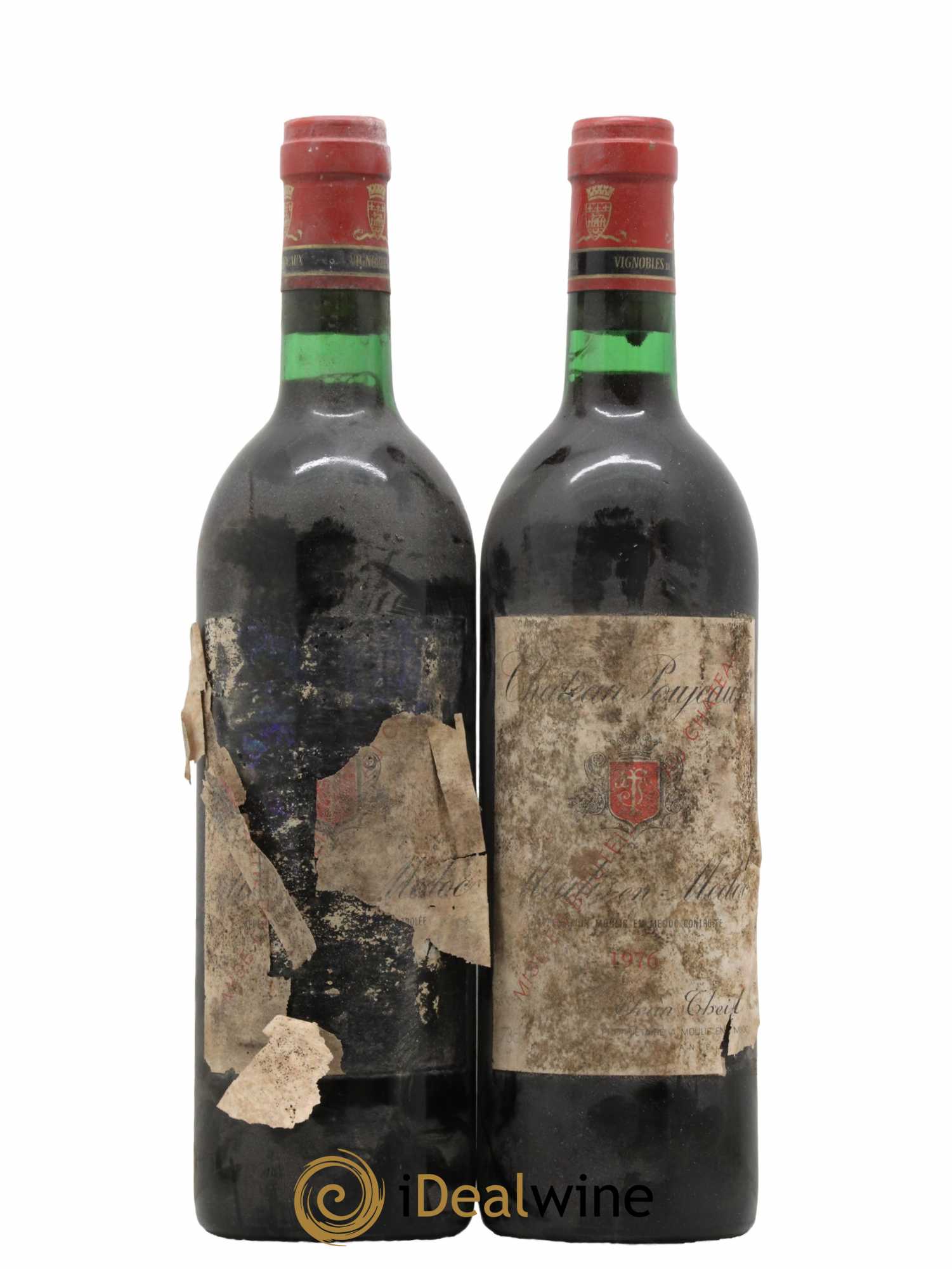 Château Poujeaux 1976 - Lot of 2 bottles - 0