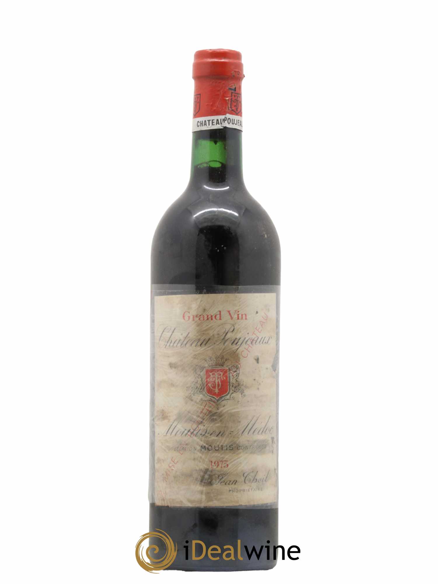Château Poujeaux 1975 - Lot de 1 bouteille - 0