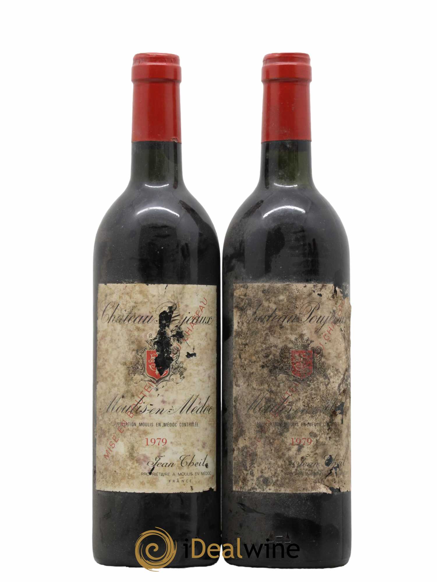 Château Poujeaux 1979 - Lot de 2 bouteilles - 0