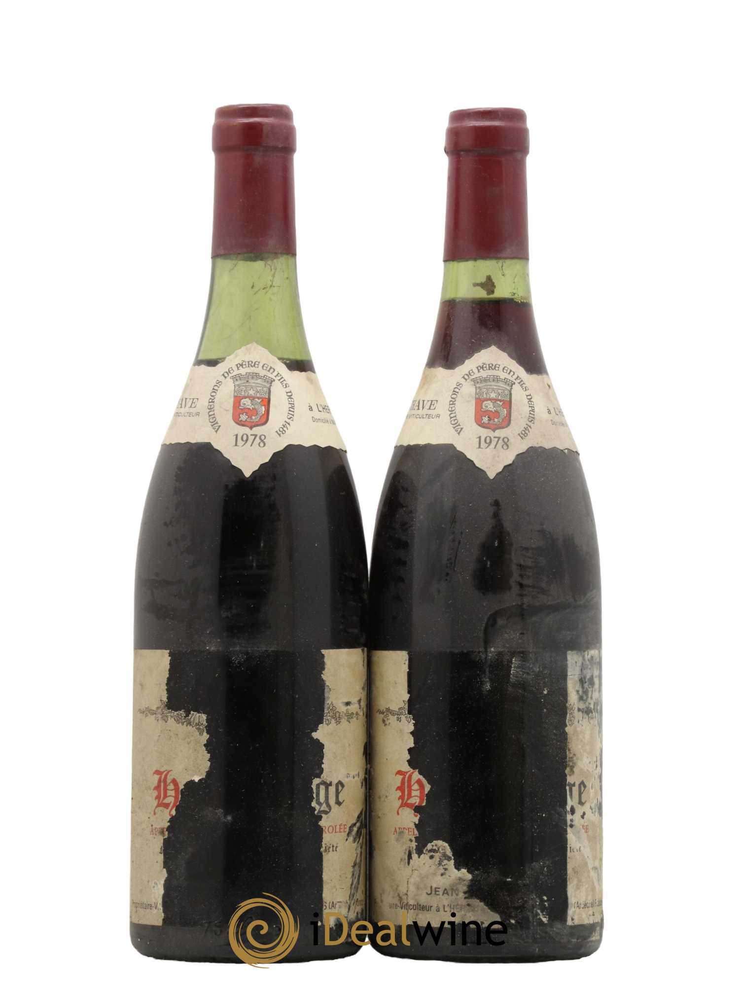Hermitage Jean-Louis Chave 1978 - Lot de 2 bouteilles - 0