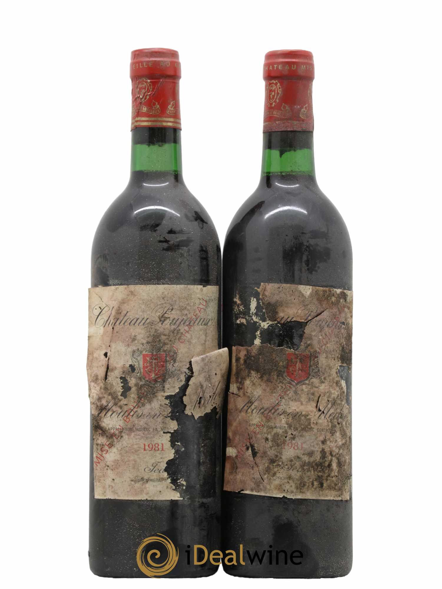 Château Poujeaux 1981 - Lot de 2 bouteilles - 0
