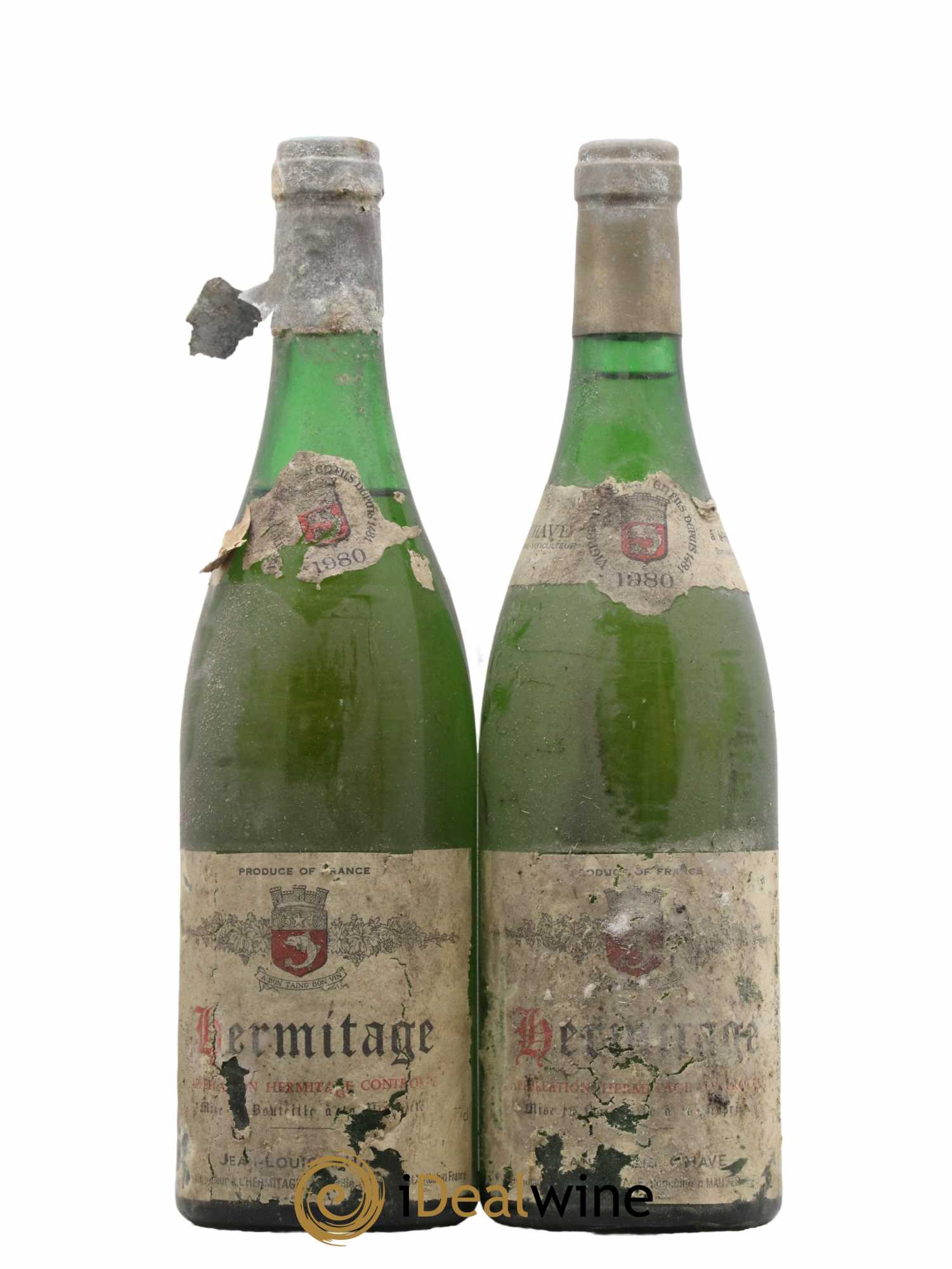 Hermitage Jean-Louis Chave 1980 - Lot de 2 bouteilles - 0