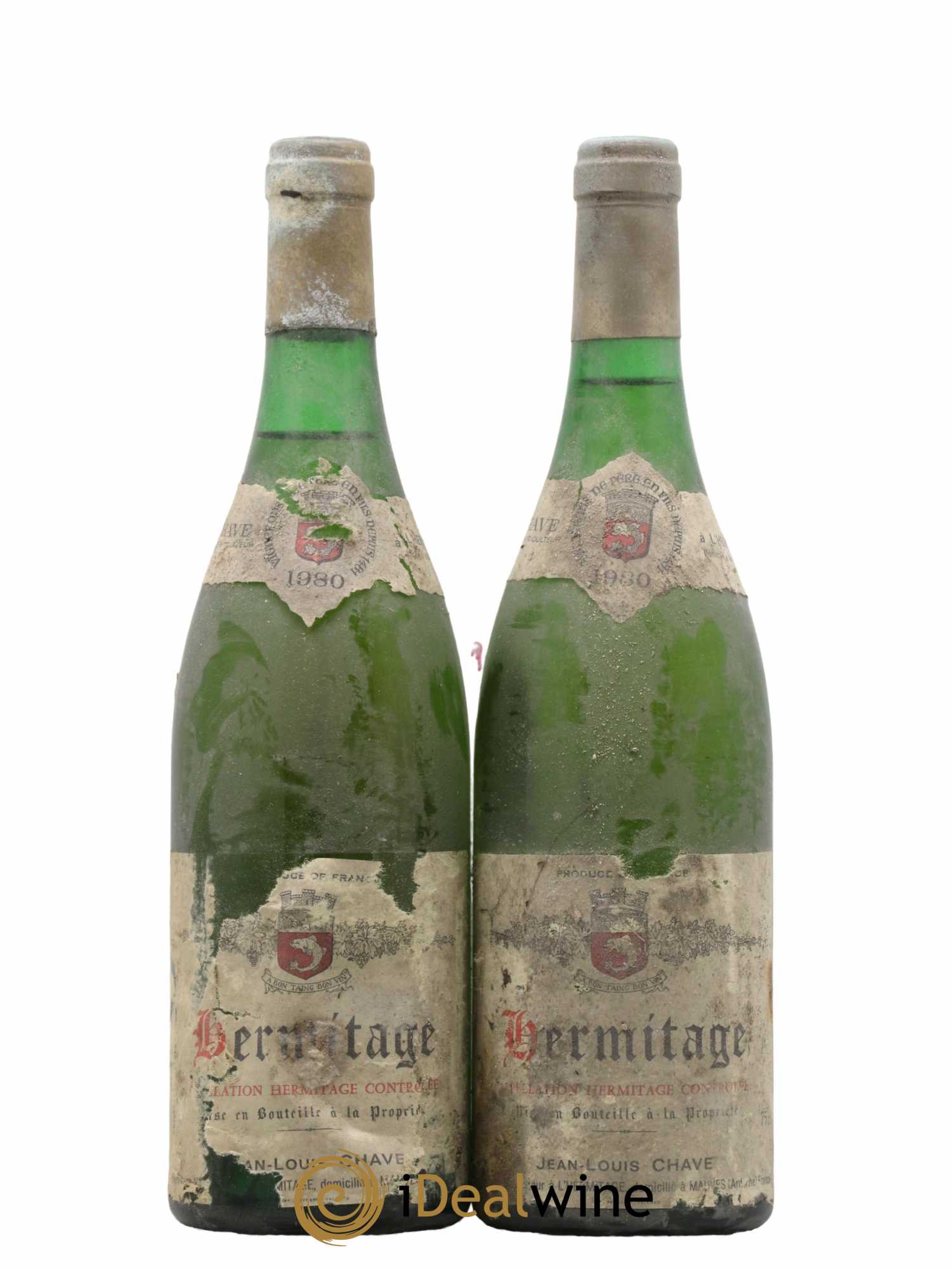 Hermitage Jean-Louis Chave 1980 - Lot de 2 bouteilles - 0