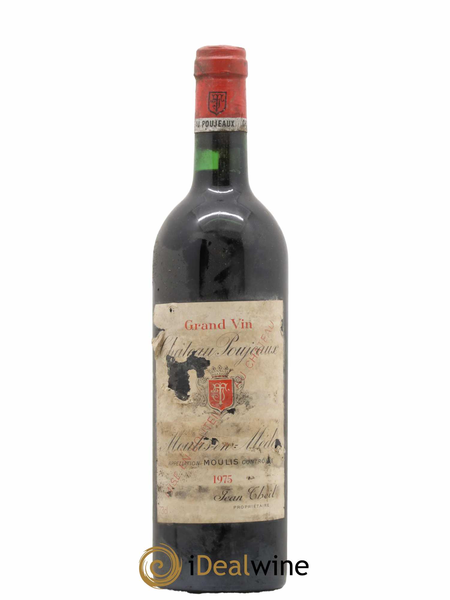 Château Poujeaux 1975 - Lot de 1 bouteille - 0