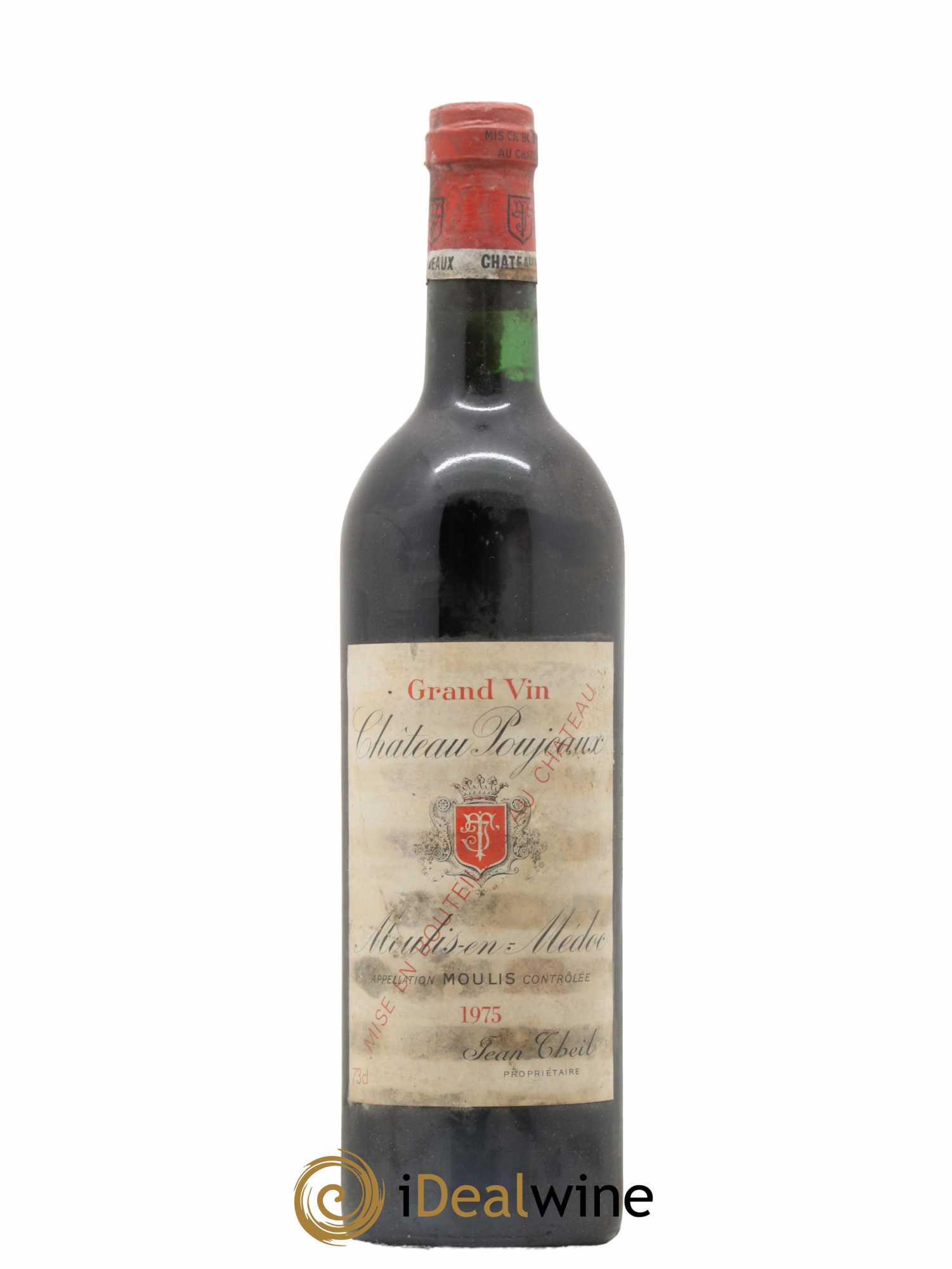 Château Poujeaux 1975 - Lot de 1 bouteille - 0