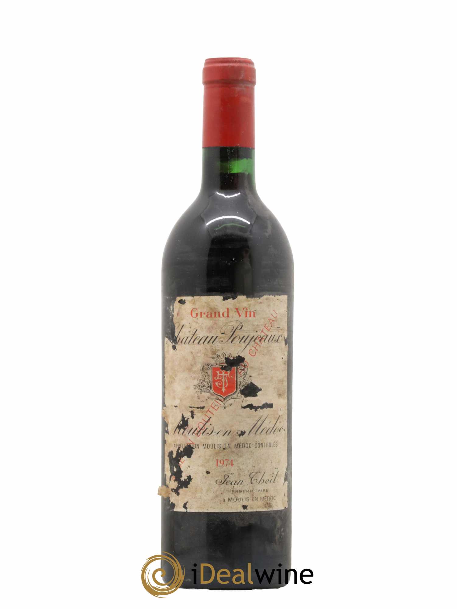 Château Poujeaux 1974 - Lot de 1 bouteille - 0