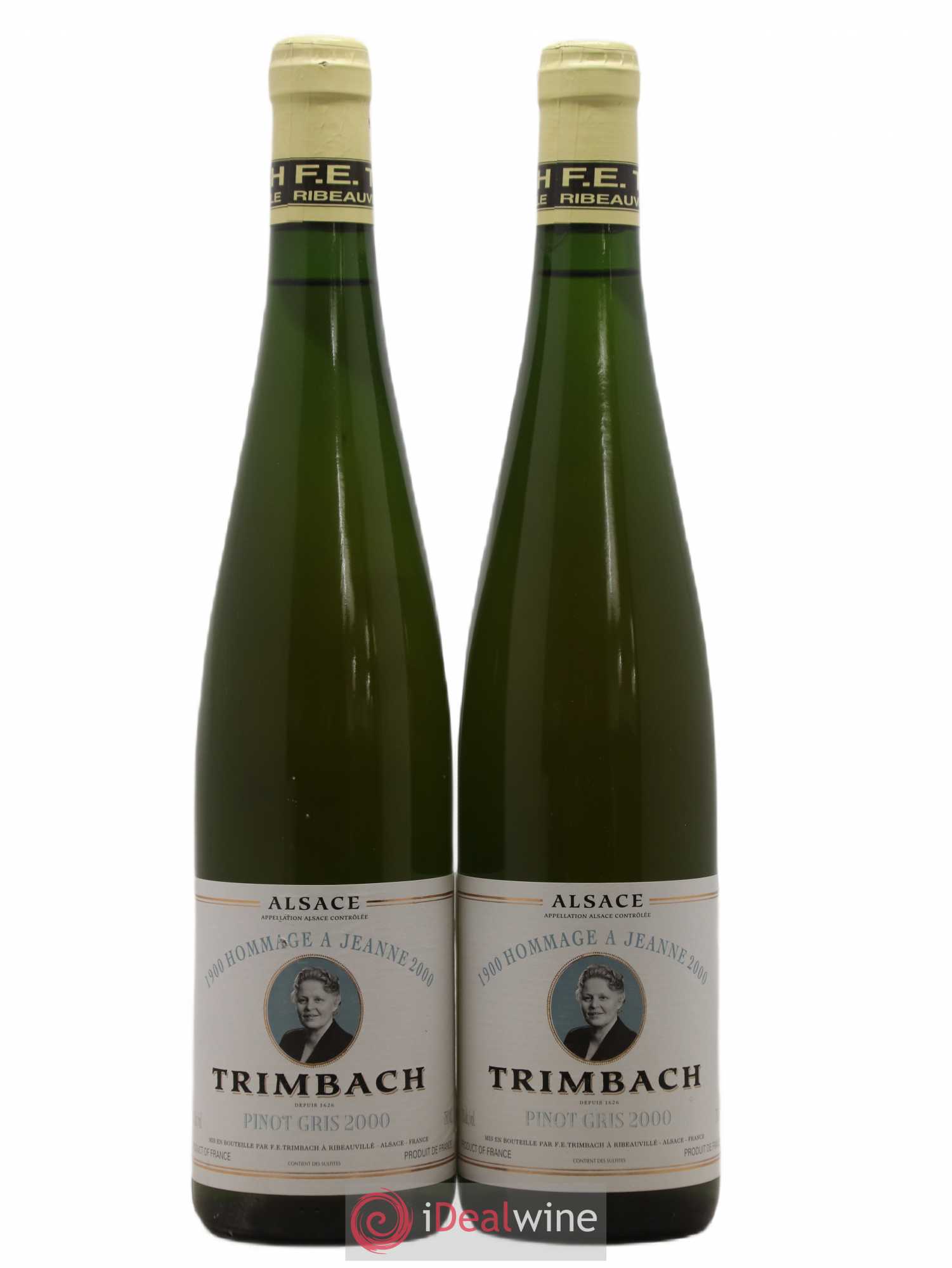 Alsace Pinot Gris 1900 Hommage à Jeanne Trimbach 2000 - Posten von 2 Flaschen - 0