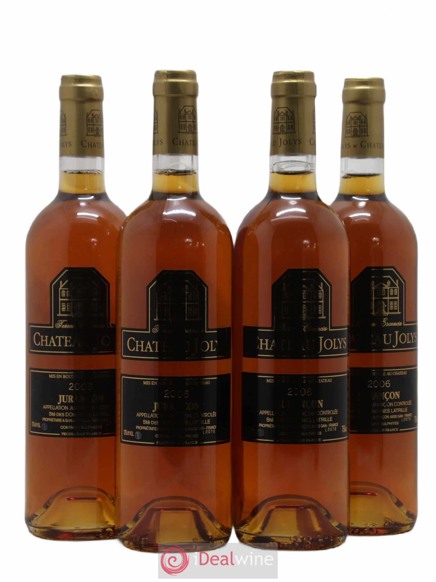 Jurançon Château Jolys 2006 - Posten von 4 Flaschen - 0