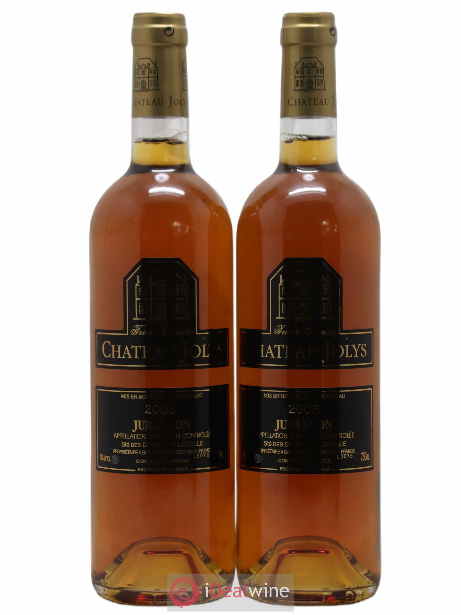 Jurançon Château Jolys 2006 - Posten von 2 Flaschen - 0