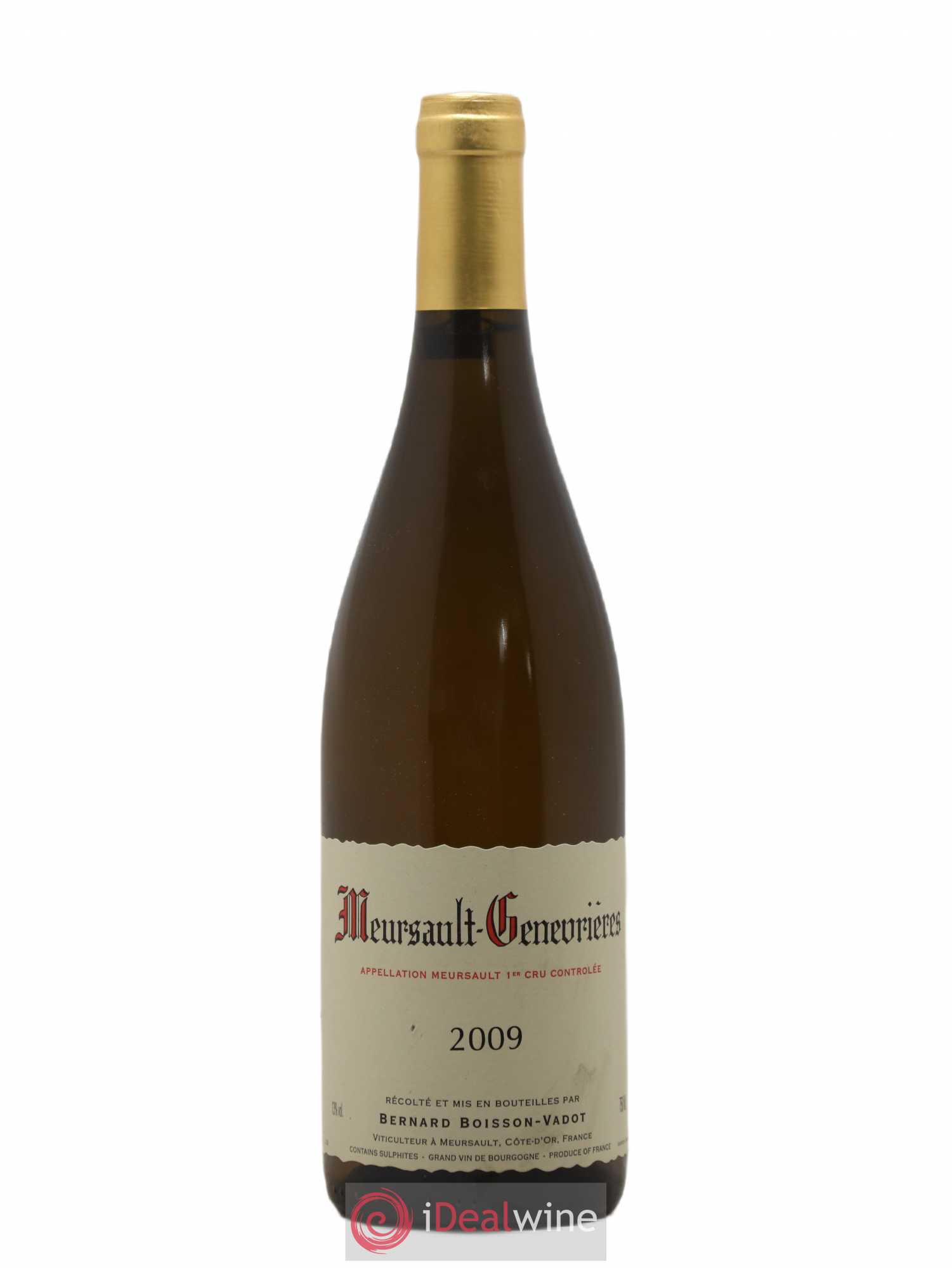Meursault 1er Cru Genevrières Boisson-Vadot (Domaine) 2009 - Lot de 1 bouteille - 0