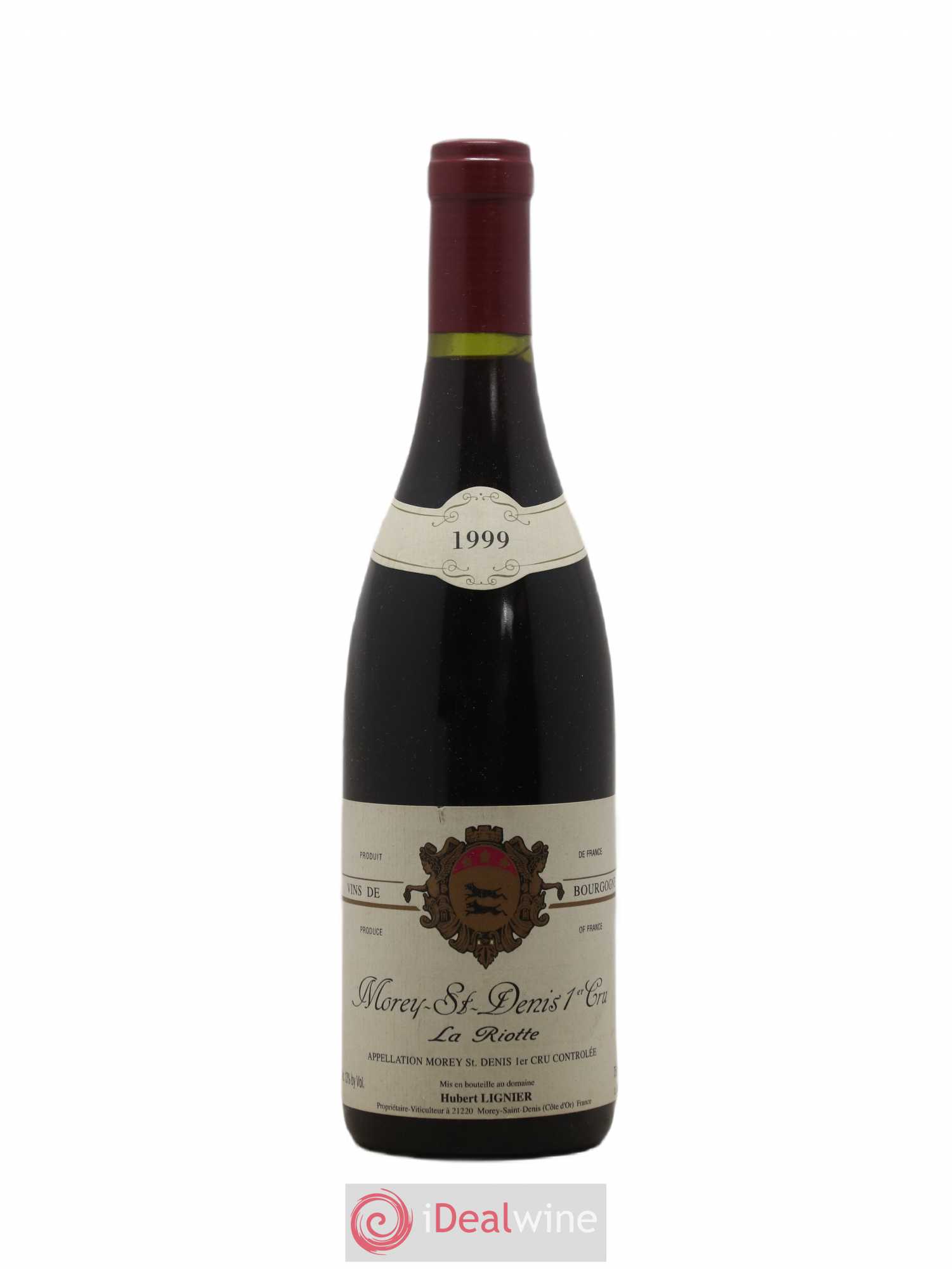 Morey-Saint-Denis 1er Cru La Riotte Hubert Lignier (Domaine) 1999 - Lot de 1 bouteille - 0