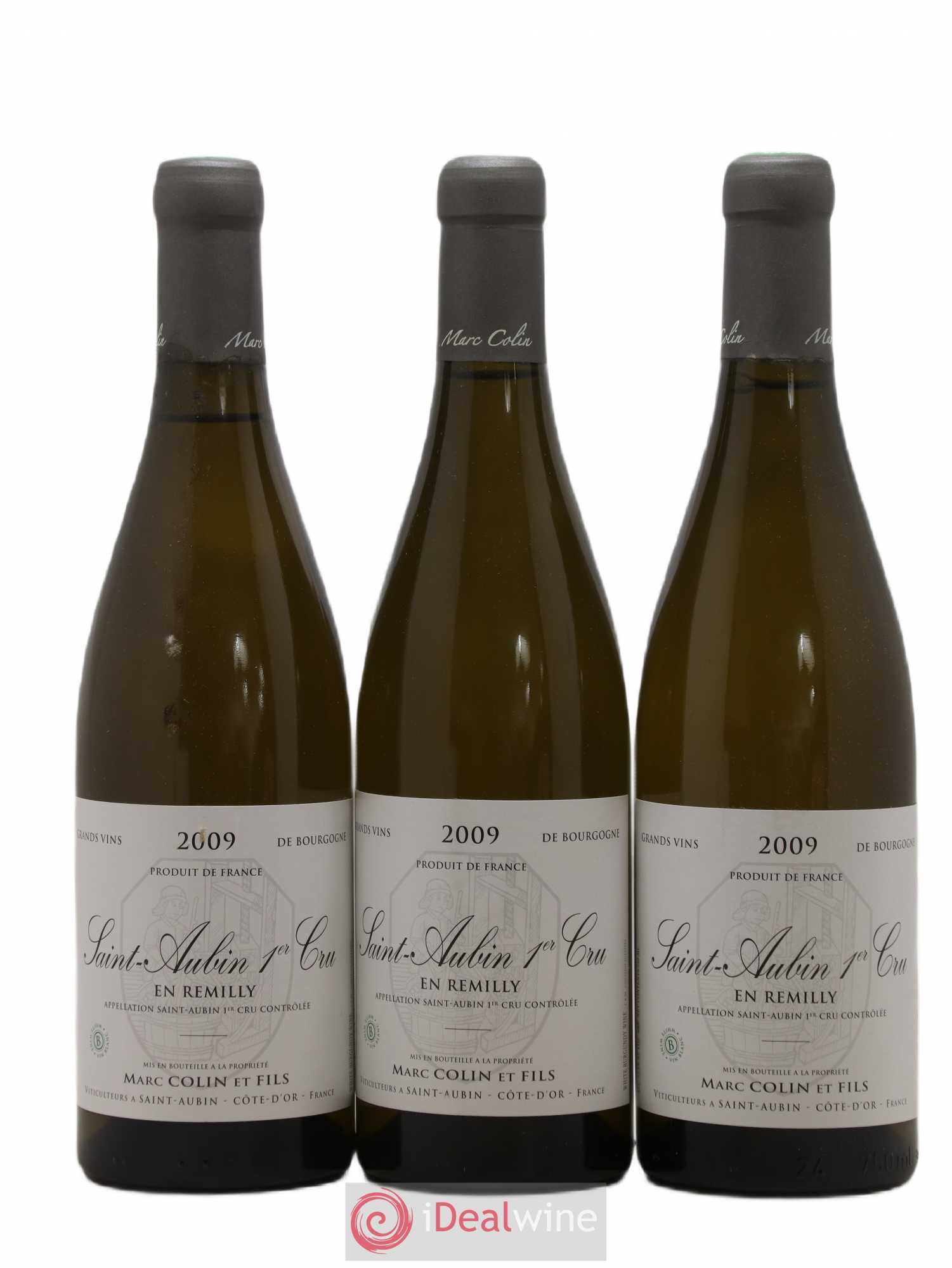 Saint-Aubin 1er Cru En Remilly Pierre-Yves Colin Morey 2009 - Lot de 3 bouteilles - 0