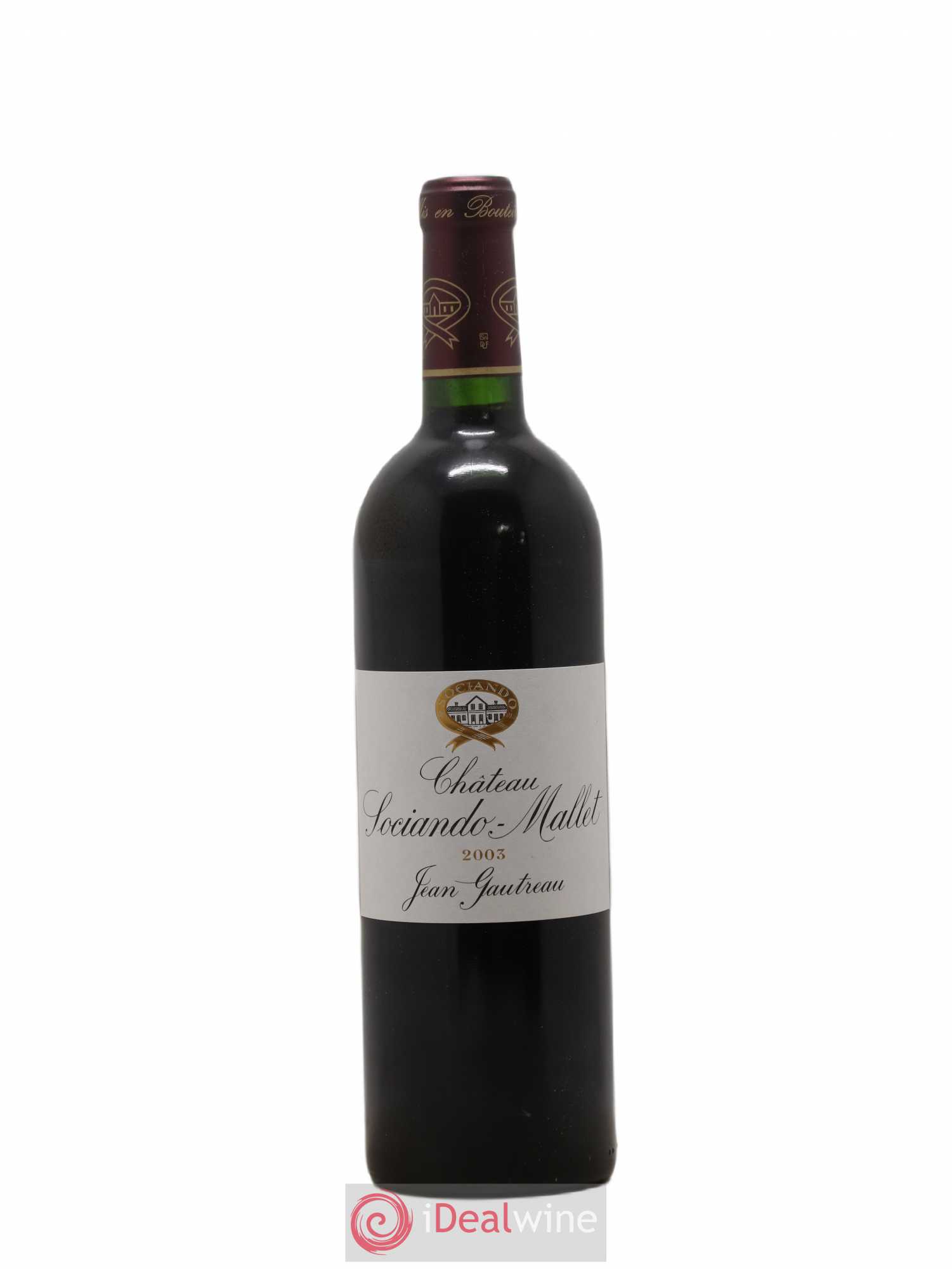 Château Sociando Mallet 2003 - Lot de 1 bouteille - 0