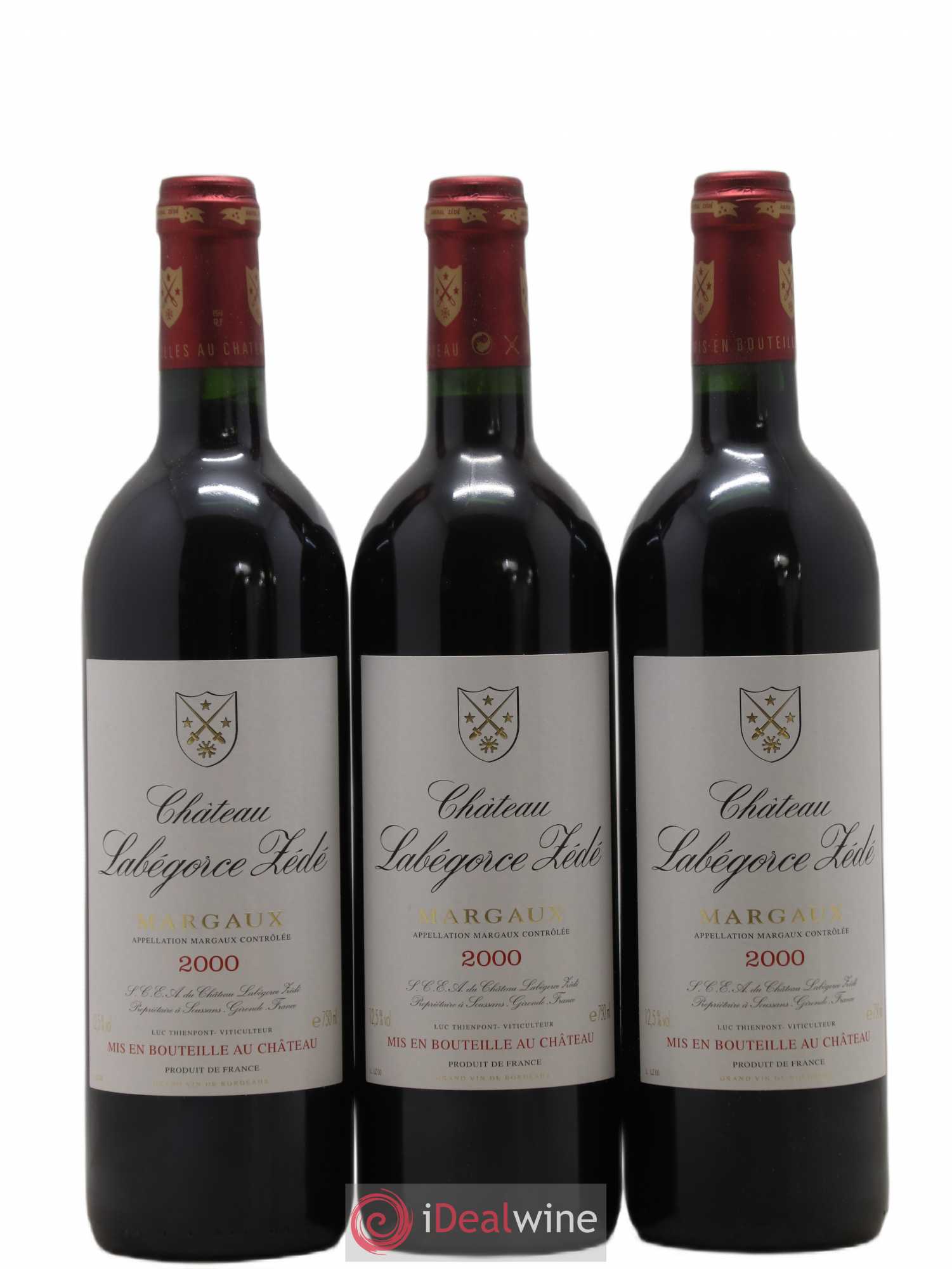 Château Labegorce Zédé Cru Bourgeois 2000 - Lot de 12 bouteilles - 1