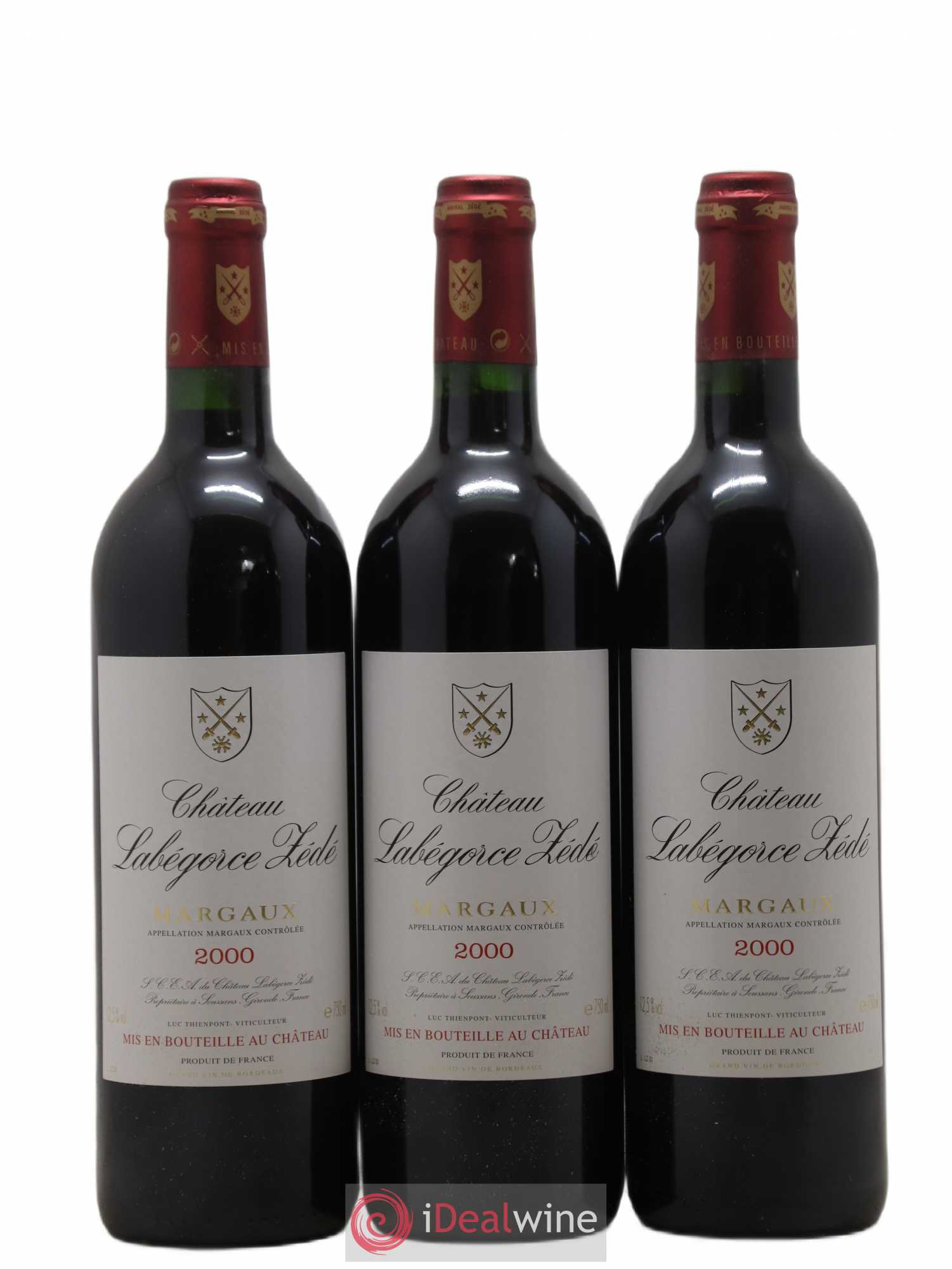 Château Labegorce Zédé Cru Bourgeois 2000 - Lot de 12 bouteilles - 3