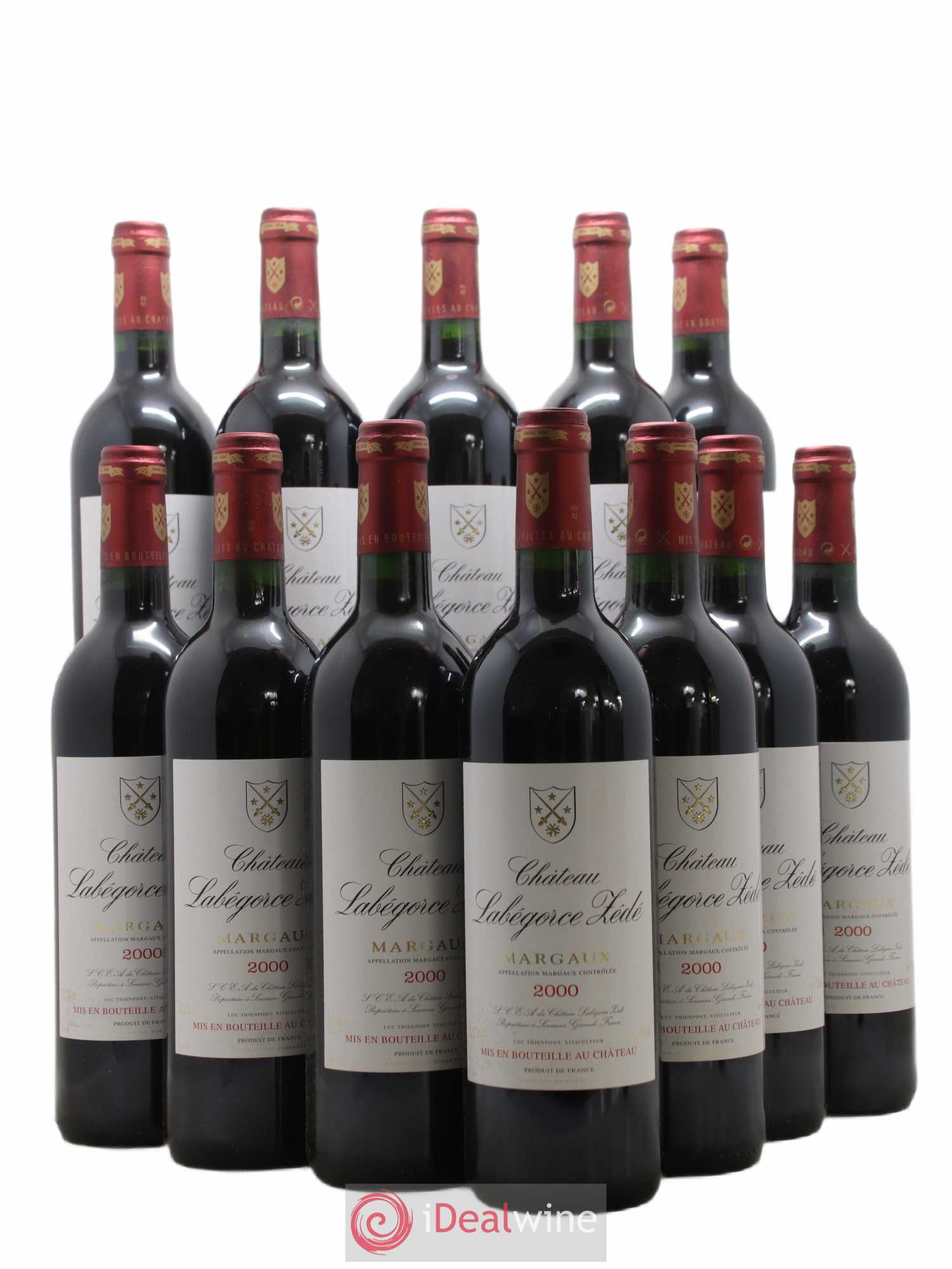 Château Labegorce Zédé Cru Bourgeois 2000 - Lot de 12 bouteilles - 0