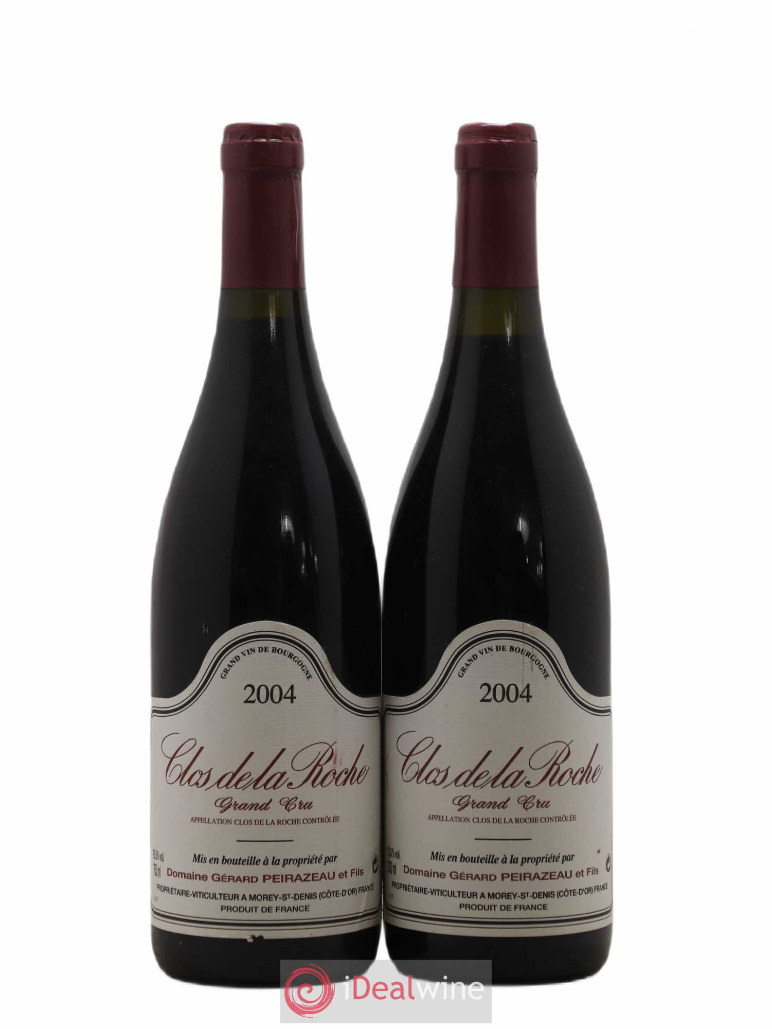 Clos de la Roche Grand Cru Peirazeau (Domaine) 2004 - Lot de 2 bouteilles - 0