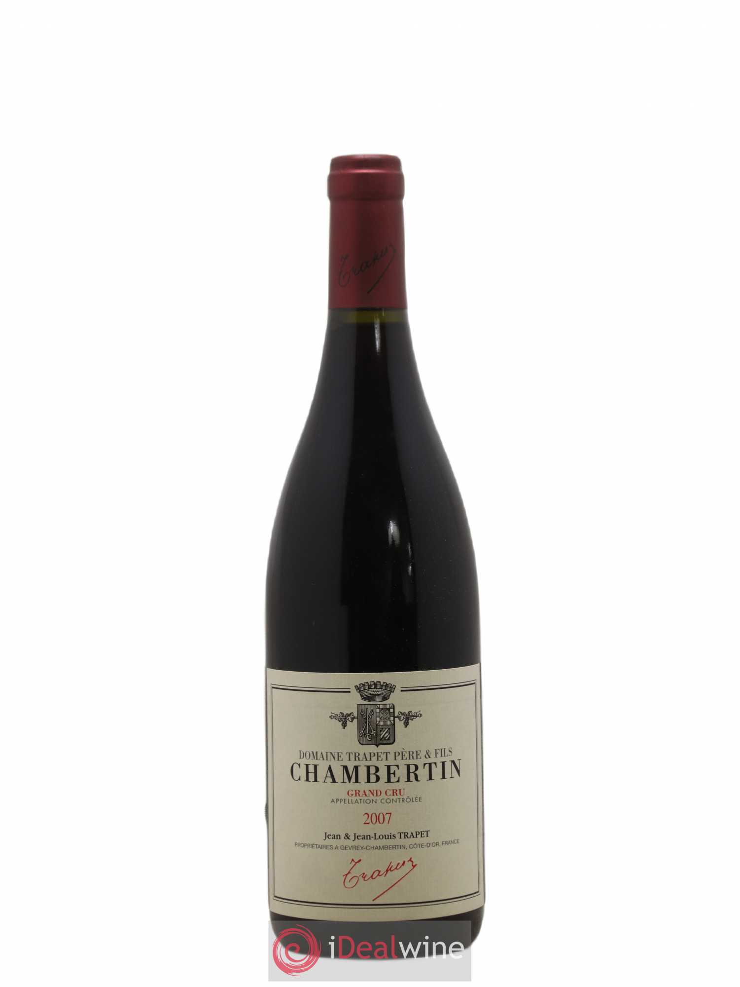 Chambertin Grand Cru Domaine Trapet 2007 - Lot de 1 bouteille - 0