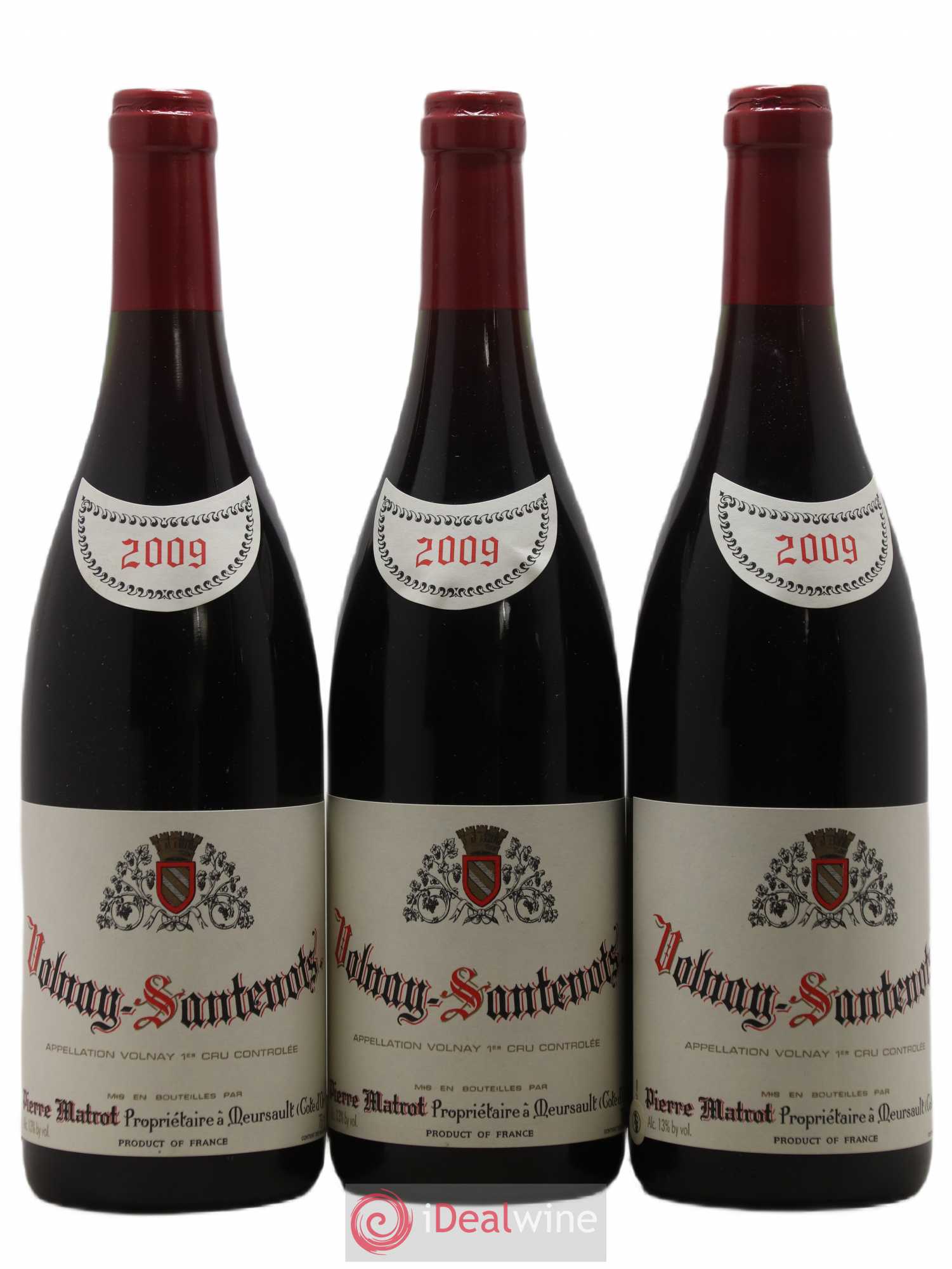 Volnay 1er Cru Santenots Matrot (Domaine) 2009 - Lot de 3 bouteilles - 0