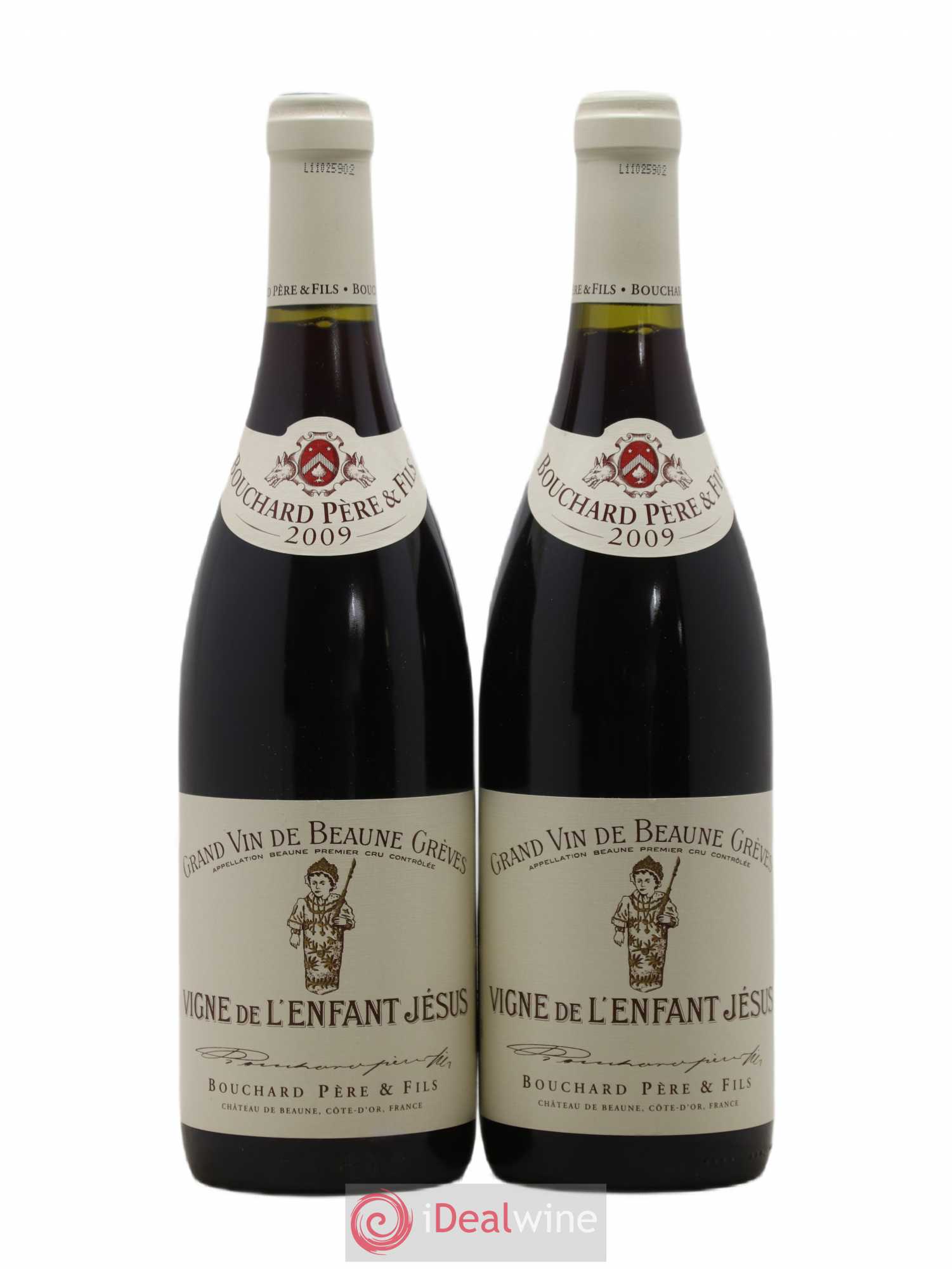 Beaune 1er Cru Grèves - Vigne de l'Enfant Jésus Bouchard Père & Fils 2009 - Lot de 2 bouteilles - 0