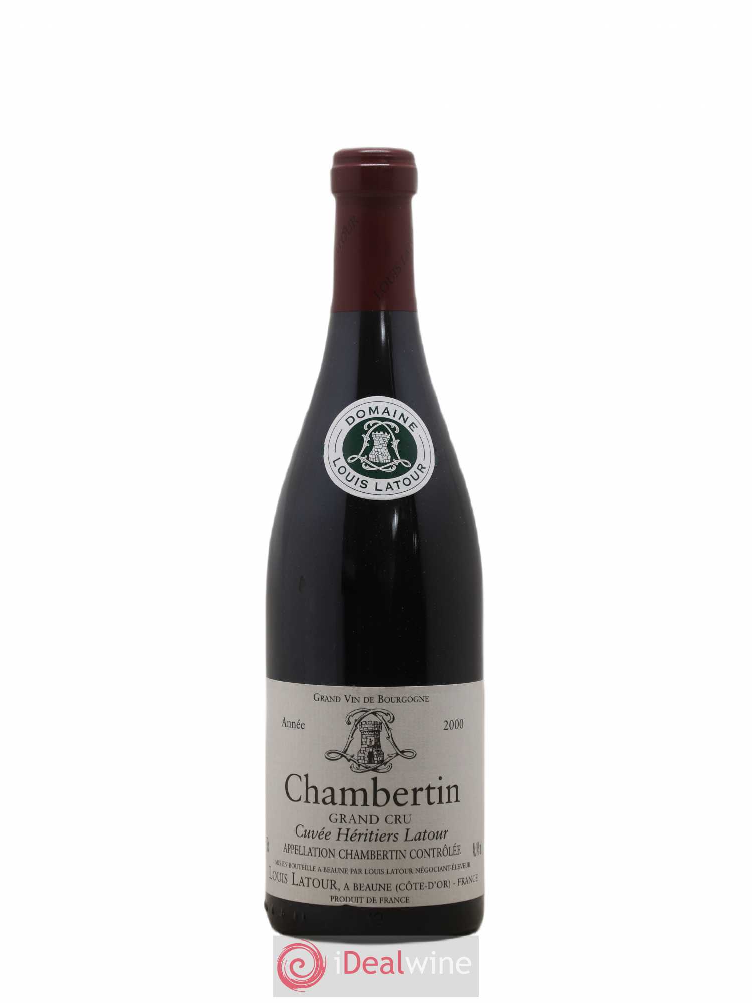 Chambertin Grand Cru Cuvée Héritiers Latour Louis Latour 2000 - Lot de 1 bouteille - 0