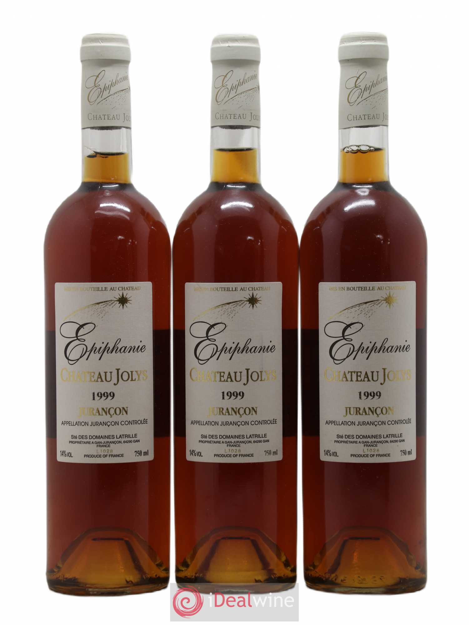 Jurançon Epiphanie Château Jolys 1999 - Lotto di 3 bottiglie - 0