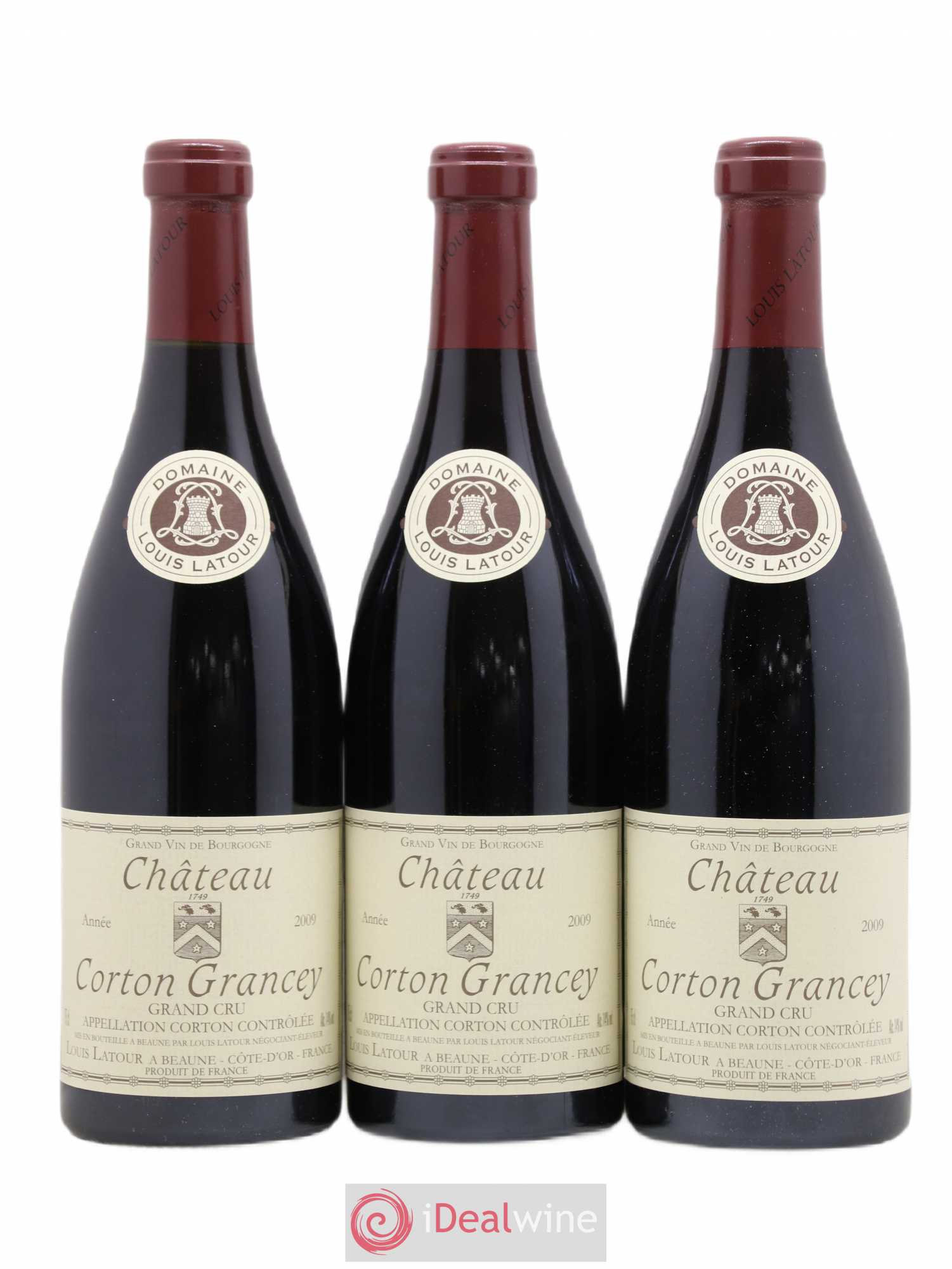 Corton Grand Cru Château Corton Grancey Louis Latour 2009 - Lot de 3 bouteilles - 0