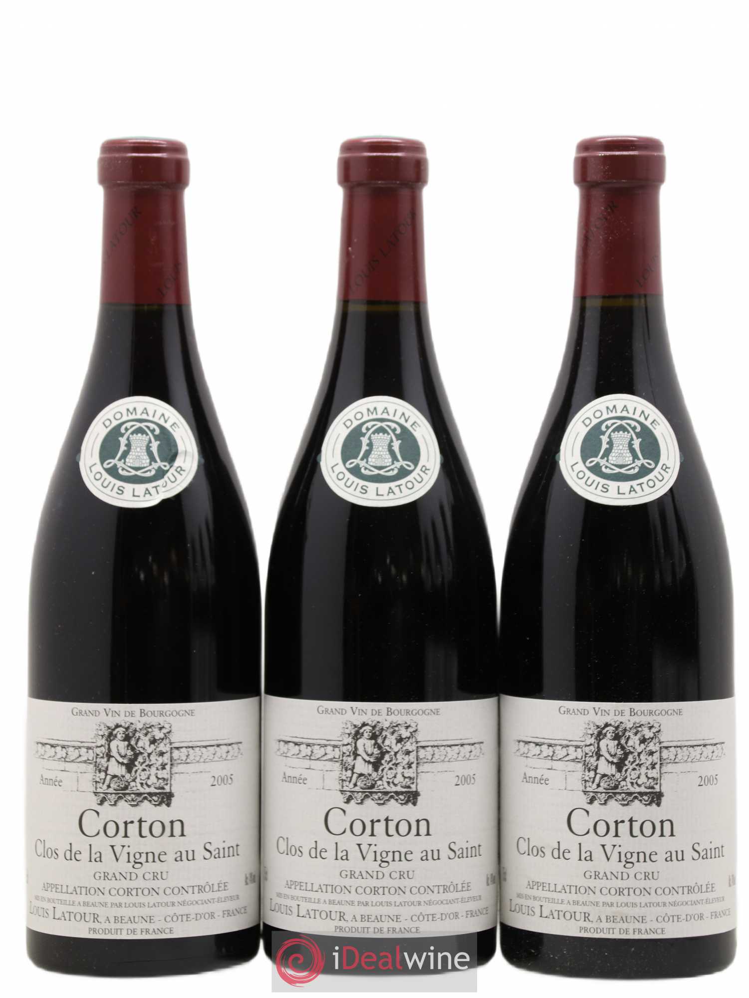 Corton Grand Cru Clos de la vigne au Saint Louis Latour 2005 - Lot de 6 bouteilles - 2