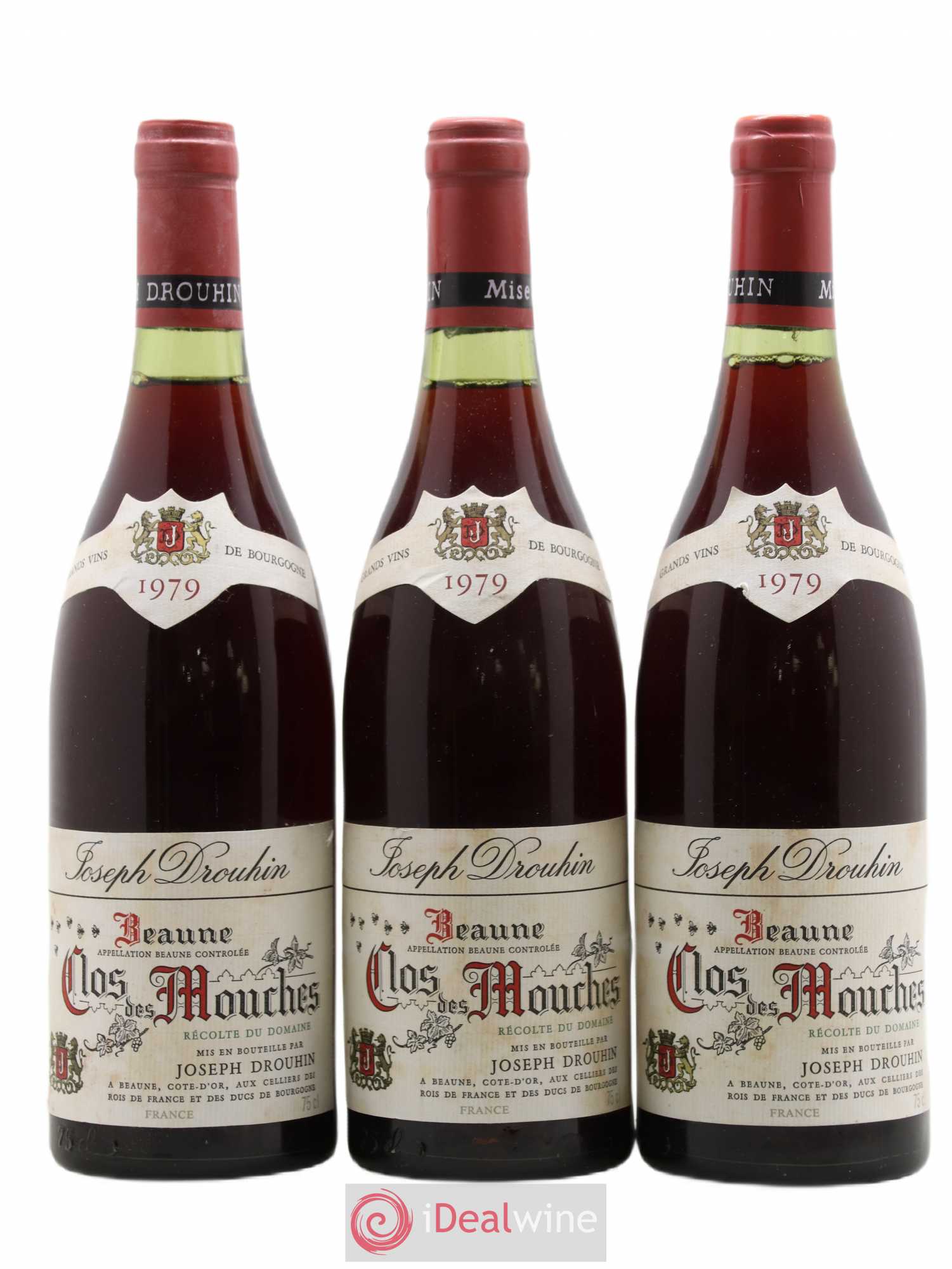 Beaune 1er Cru Clos des Mouches Joseph Drouhin 1979 - Lot de 3 bouteilles - 0