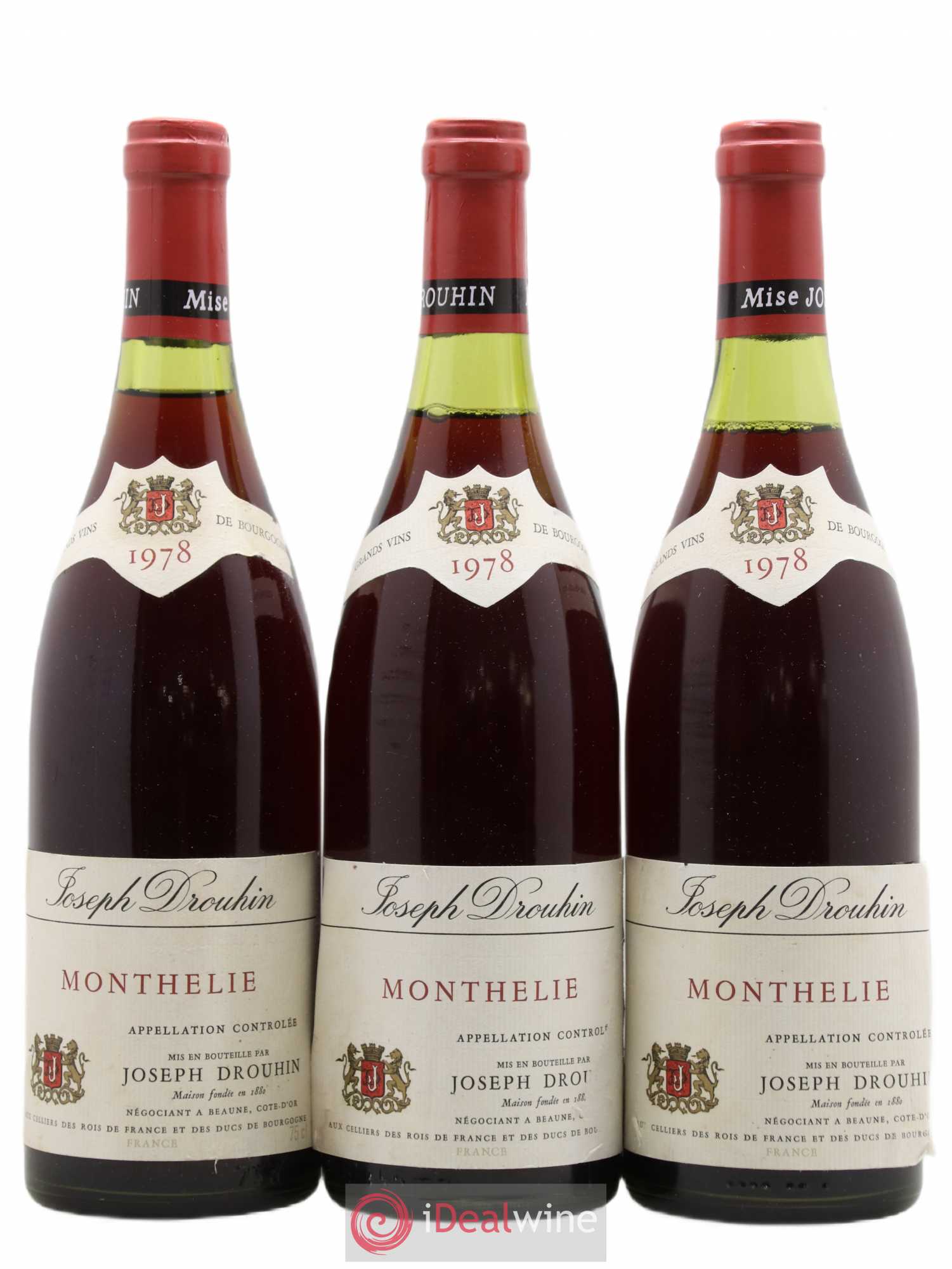 Monthélie Joseph Drouhin 1978 - Lot de 3 bouteilles - 0