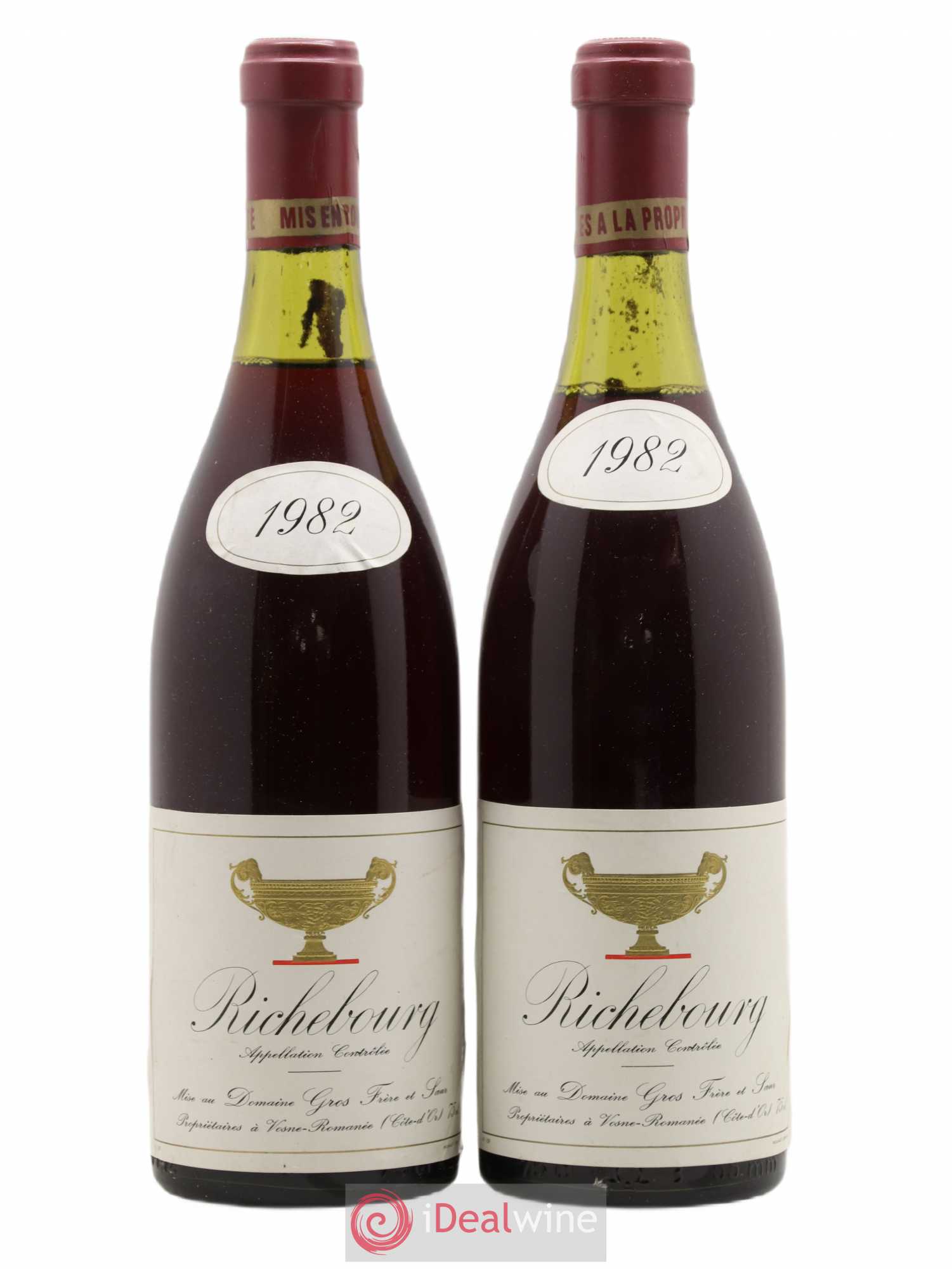 Richebourg Grand Cru Gros Frère & Soeur 1982 - Lot de 2 bouteilles - 0