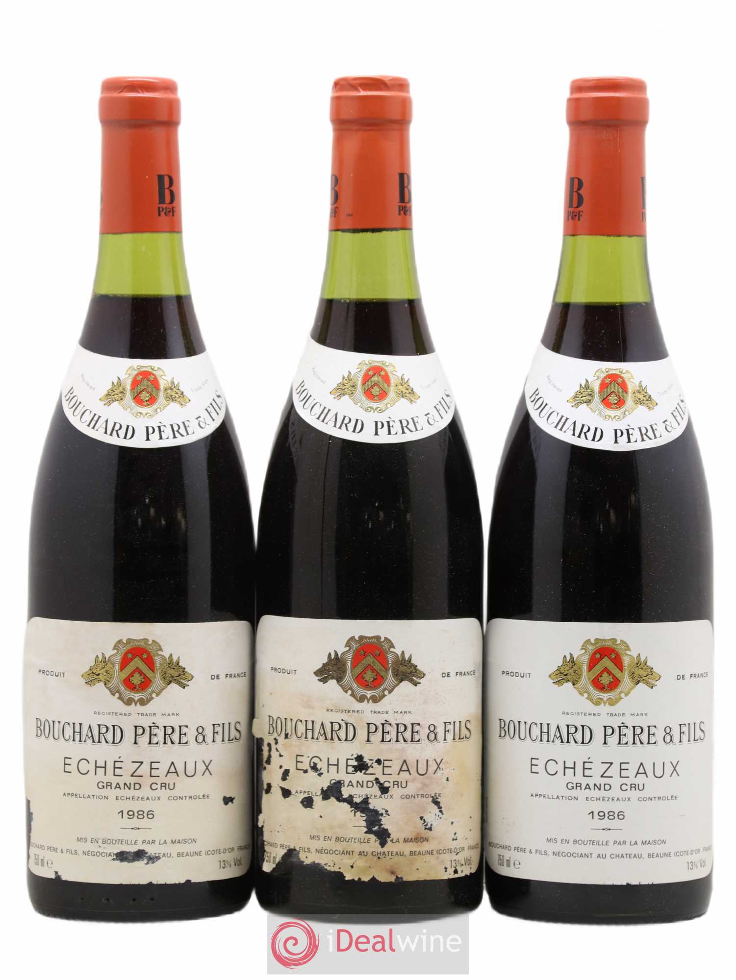 Echezeaux Grand Cru Bouchard Père & Fils 1986 - Lot de 3 bouteilles - 0
