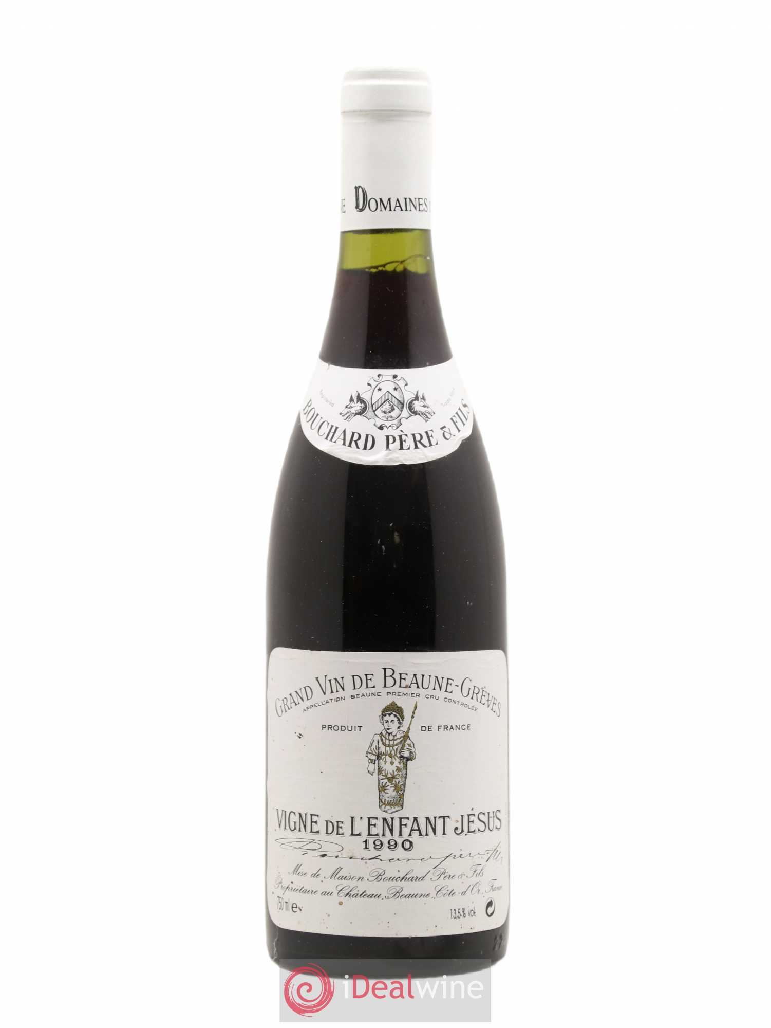 Beaune 1er Cru Grèves - Vigne de l'Enfant Jésus Bouchard Père & Fils 1990 - Lot de 1 bouteille - 0