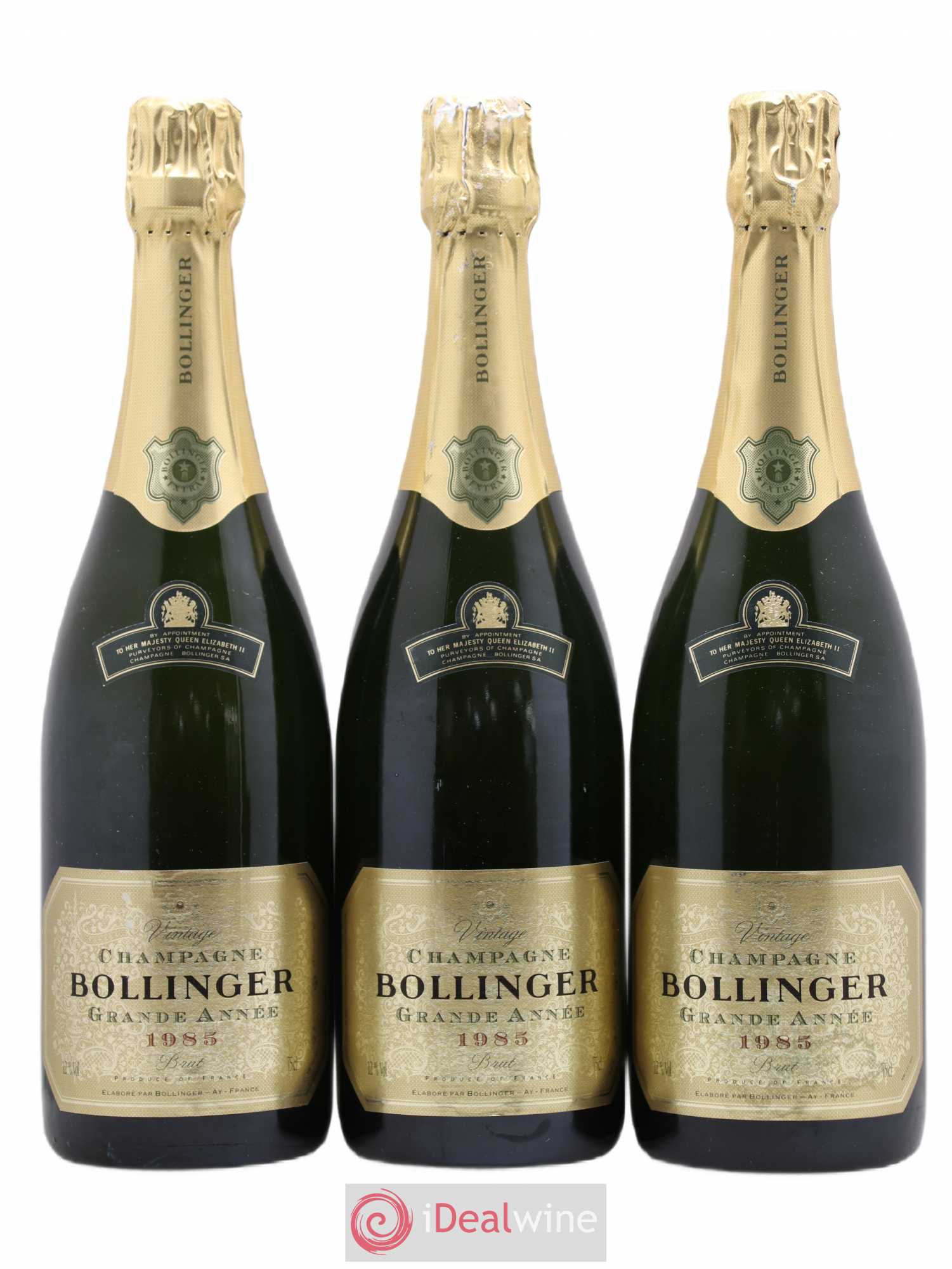 La Grande Année Brut Bollinger 1985 - Lot de 3 bouteilles - 0