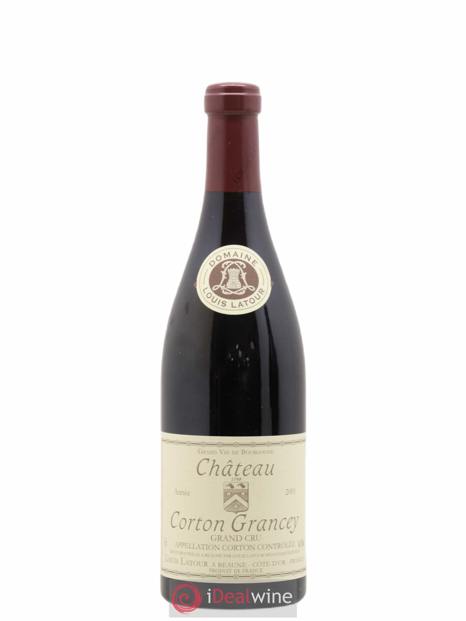 Corton Grand Cru Château Corton Grancey Louis Latour 2001 - Lot de 1 bouteille - 0
