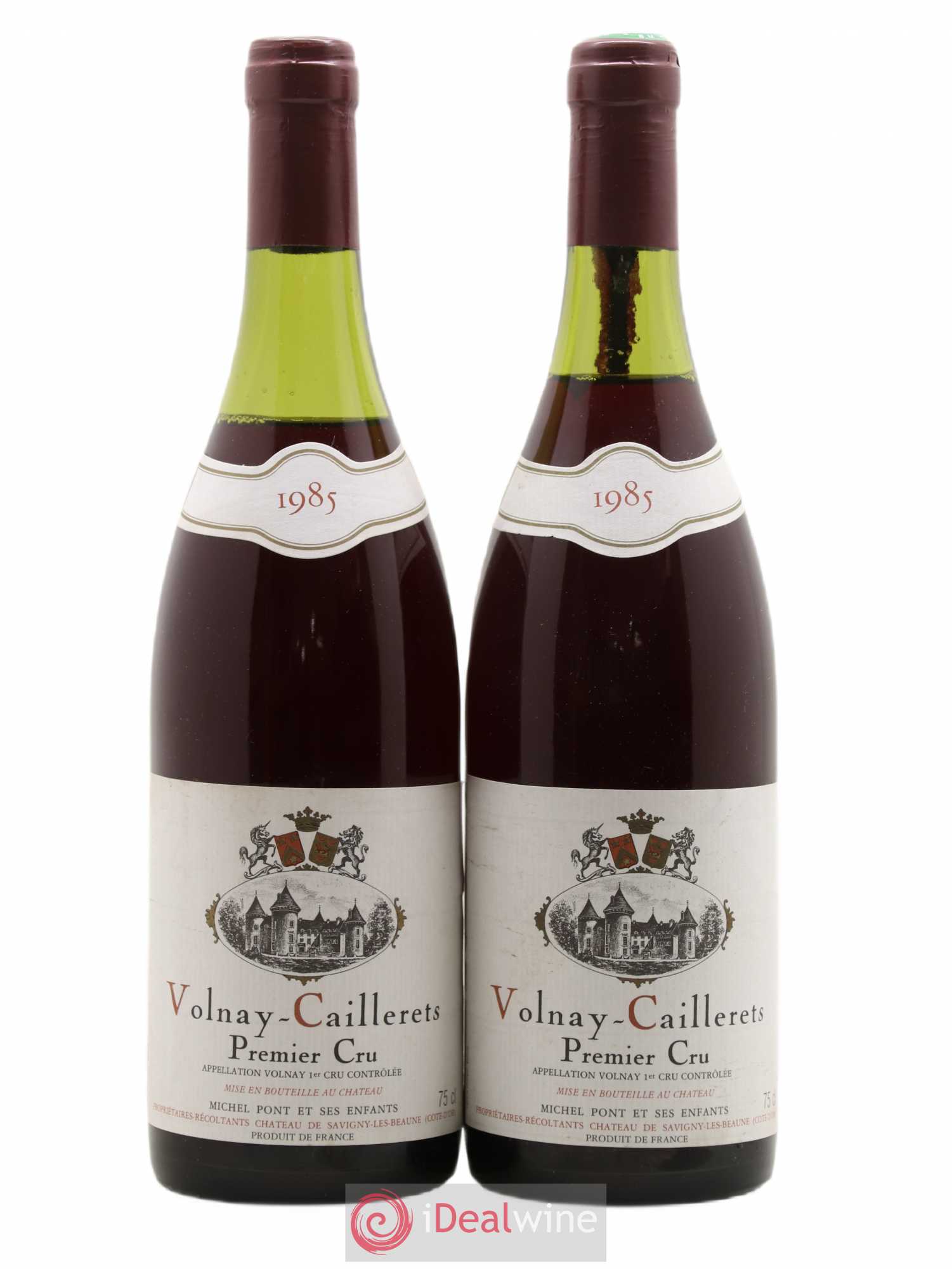 Volnay 1er Cru Caillerets Michel Pont 1985 - Lot de 2 bouteilles - 0
