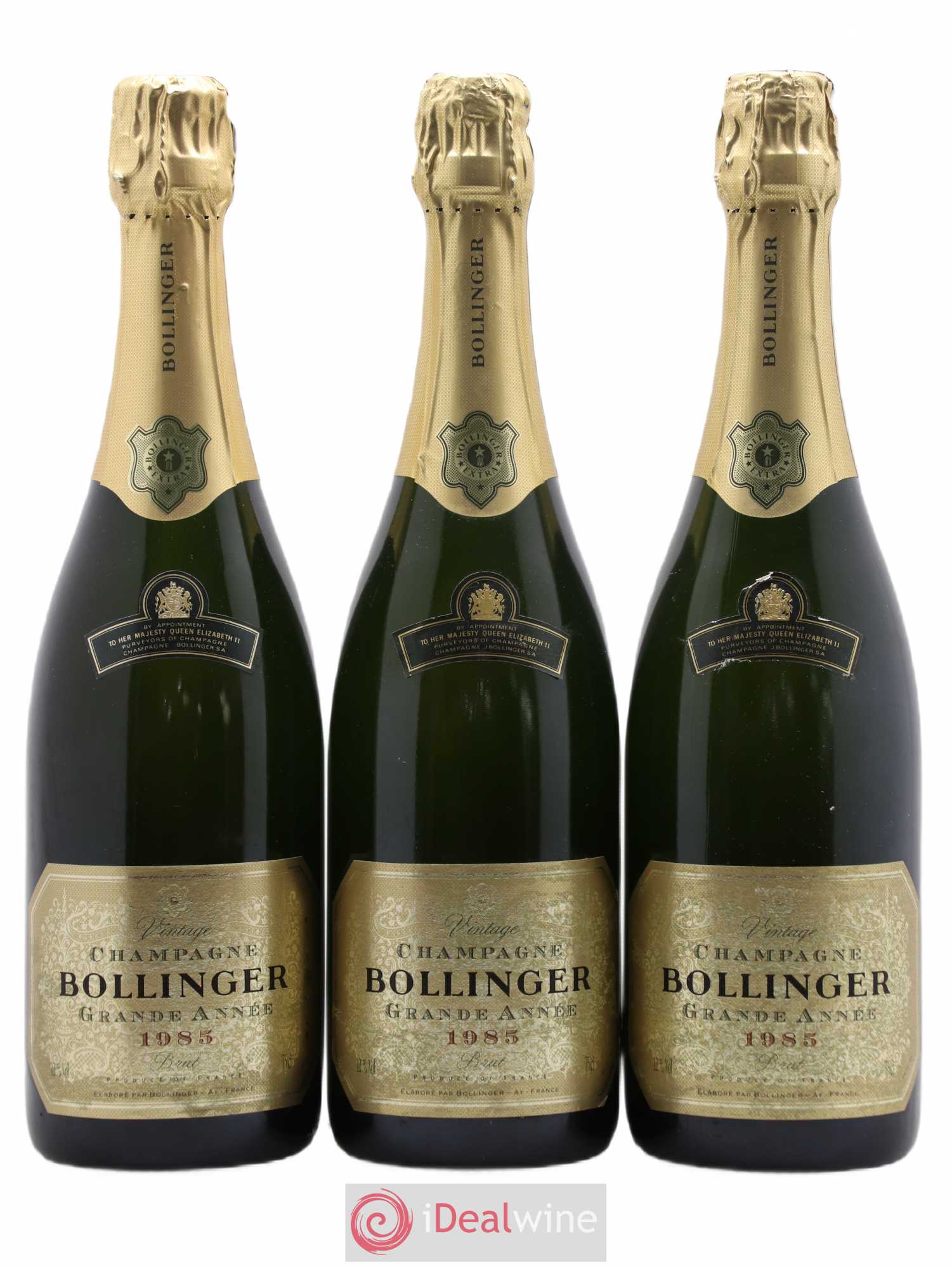 La Grande Année Brut Bollinger 1985 - Lot de 3 bouteilles - 0