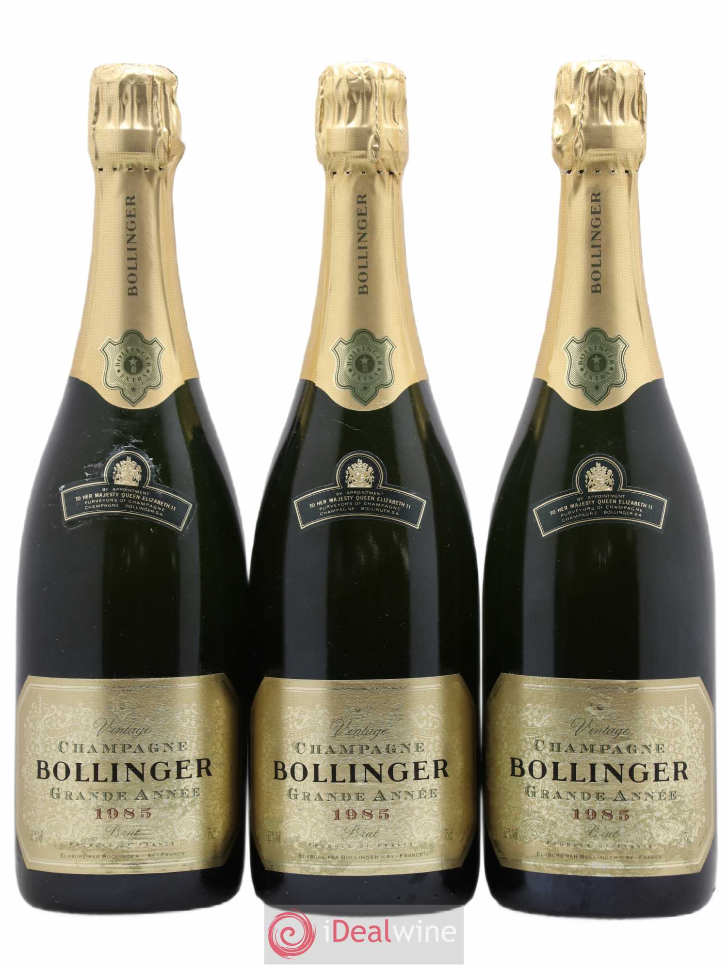 La Grande Année Brut Bollinger 1985 - Lot de 3 bouteilles - 0